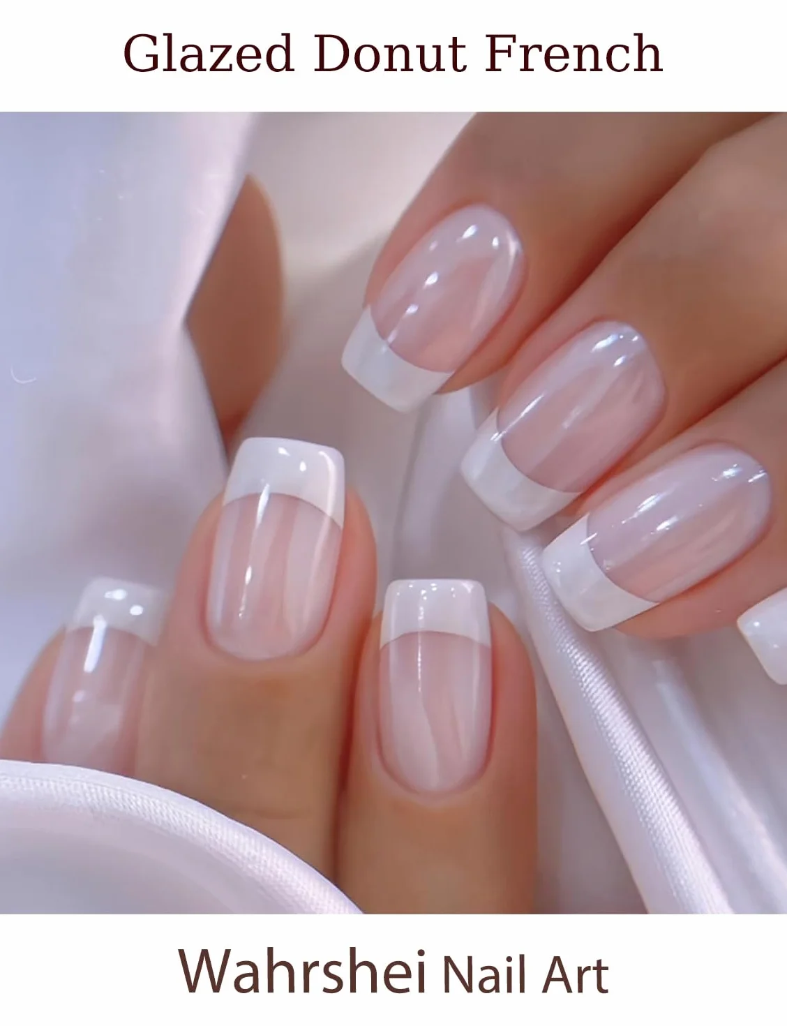 Glacé français Autocollant Ongle Gel UV 20pcs Film Autoadhésif Nail Art