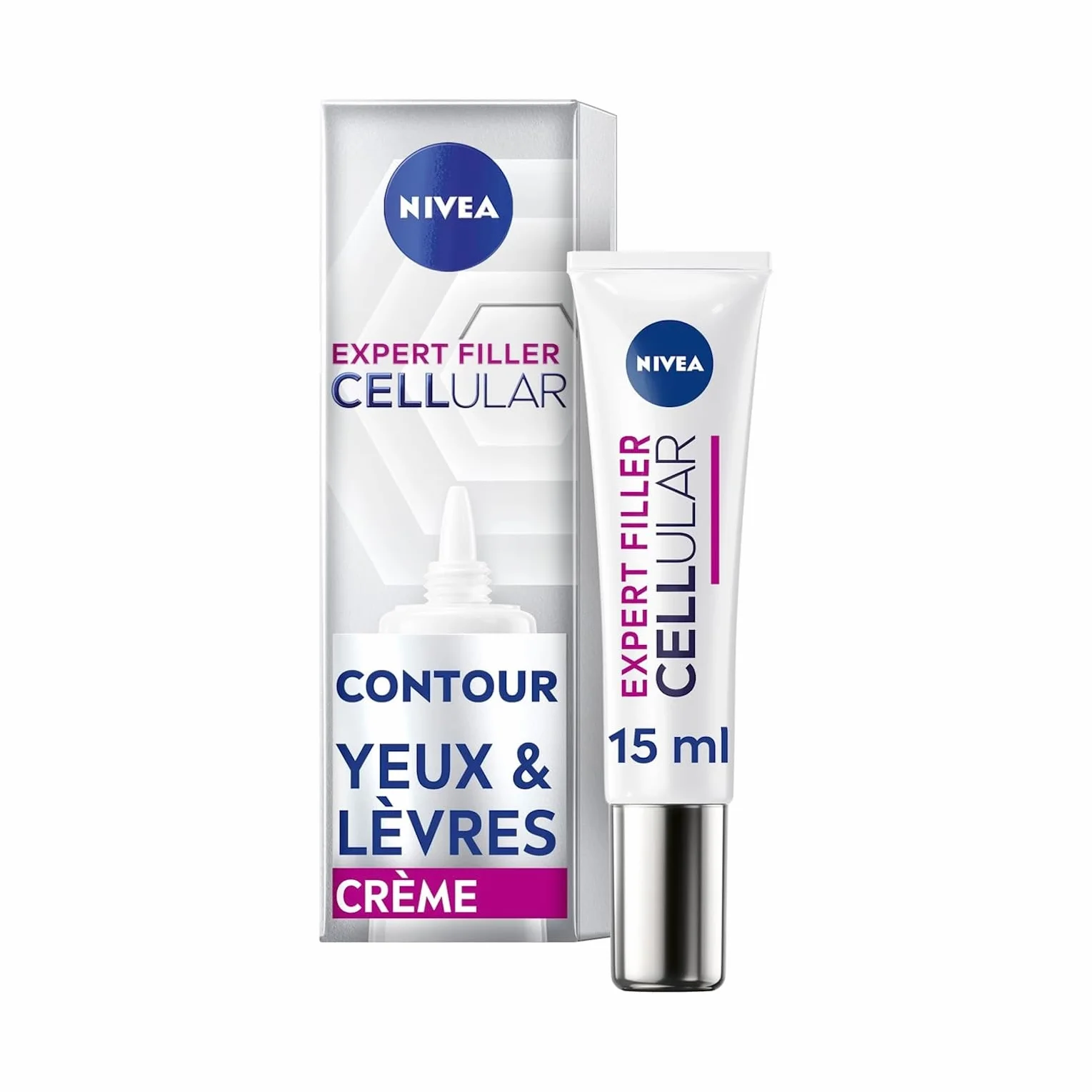 NIVEA Cellular Expert Lift Soin Contour des Yeux & Lèvres Anti-Âge Acide Hyaluronique Acide Folique 15 ml