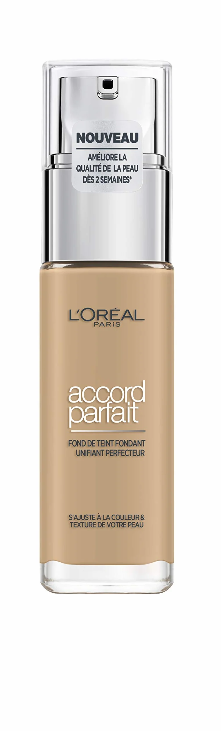 L'Oréal Paris Fond de Teint Fluide Hydratation 24H Acide Hyaluronique Teinte Beige Doré 3.D 30 ml