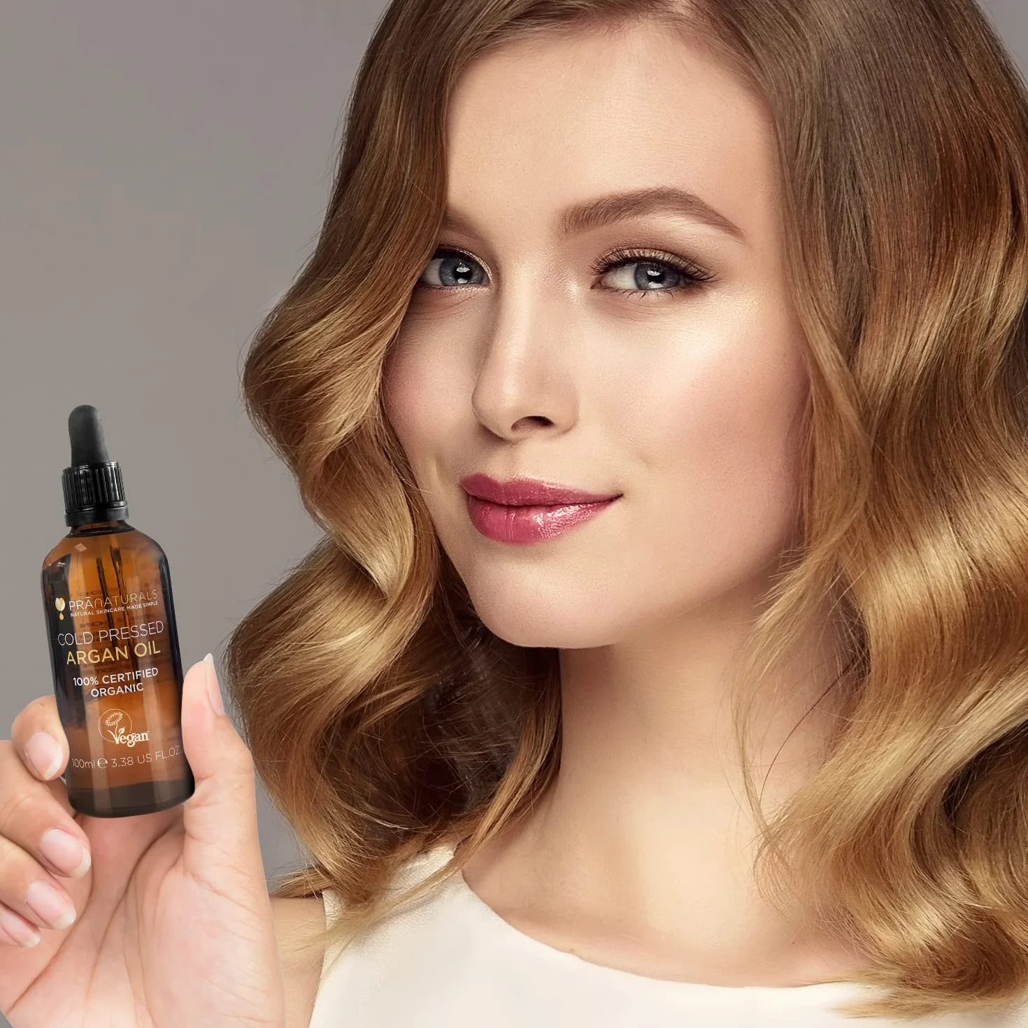 Huile d'Argan Marocaine Pure & Naturelle 100ml - Riche en Vitamine E pour Peau, Cheveux & Ongles Sains