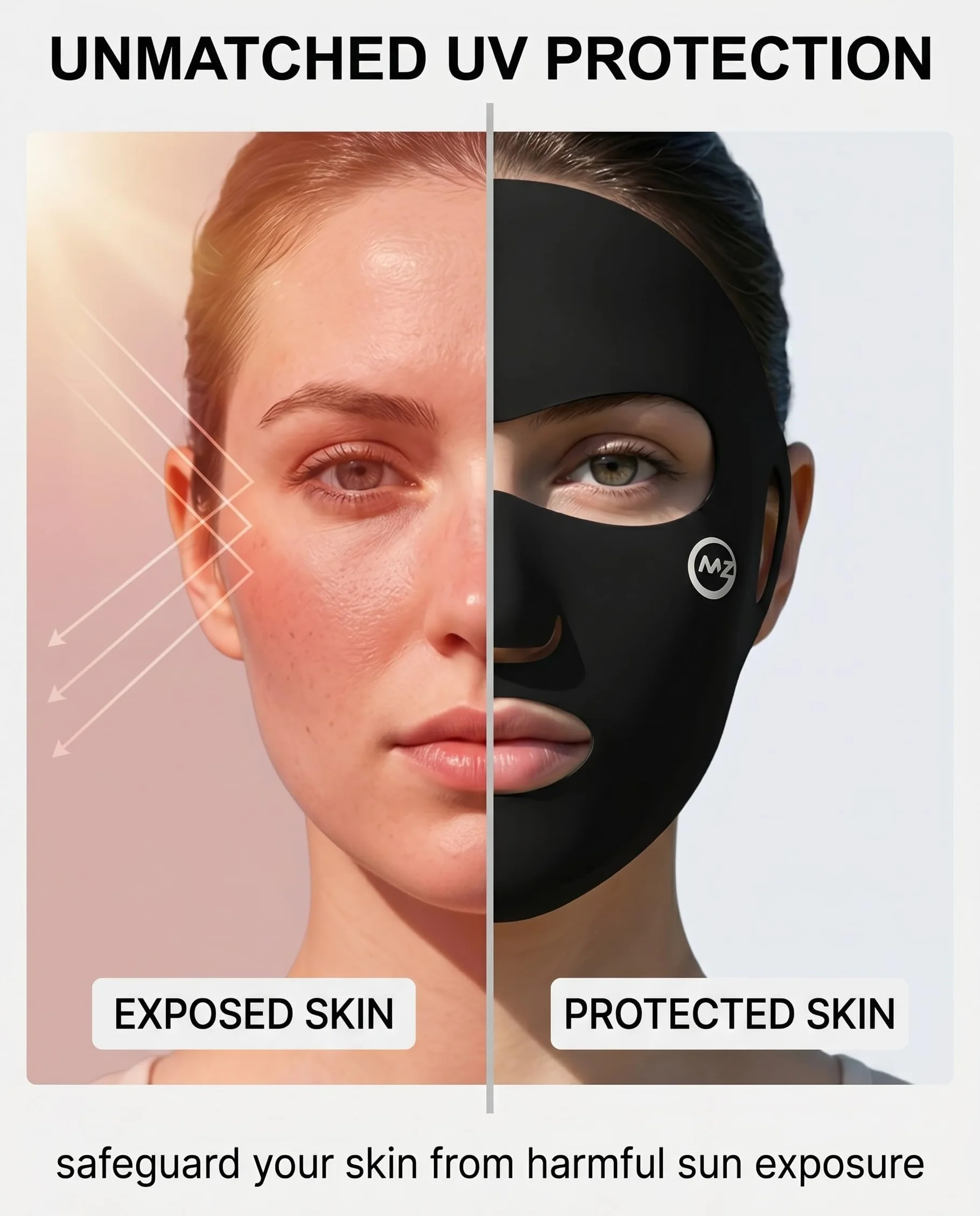 Masque Anti-Pollution UPF50+ UV Lot de 2 Respirant Lavable Cyclisme Randonnée