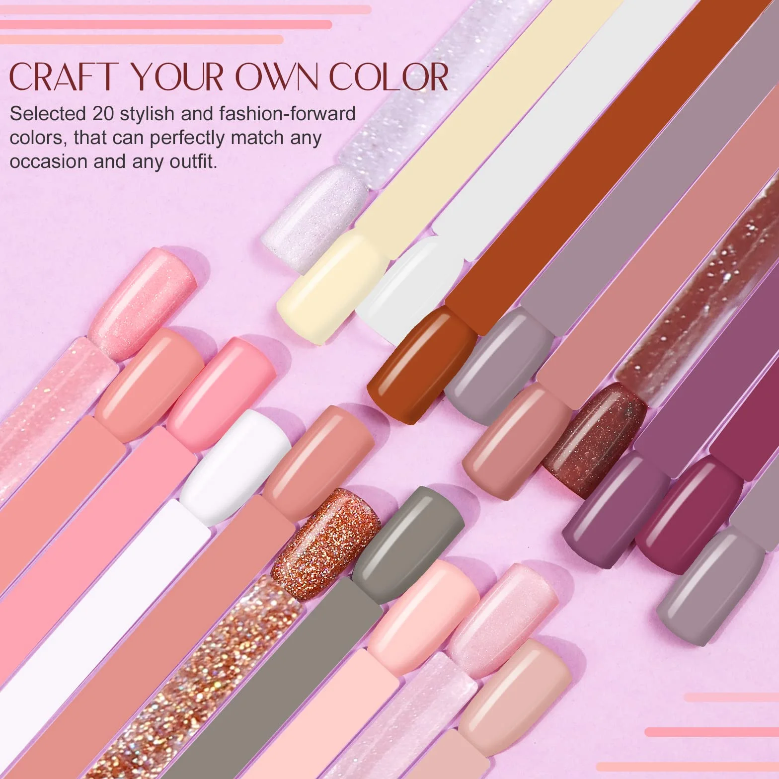 Saviland Dip Powder Nail Kit 29 Pcs - 20 Couleurs Blanc Clair Nude Set avec Base Top Coat Activateur Brush Saver