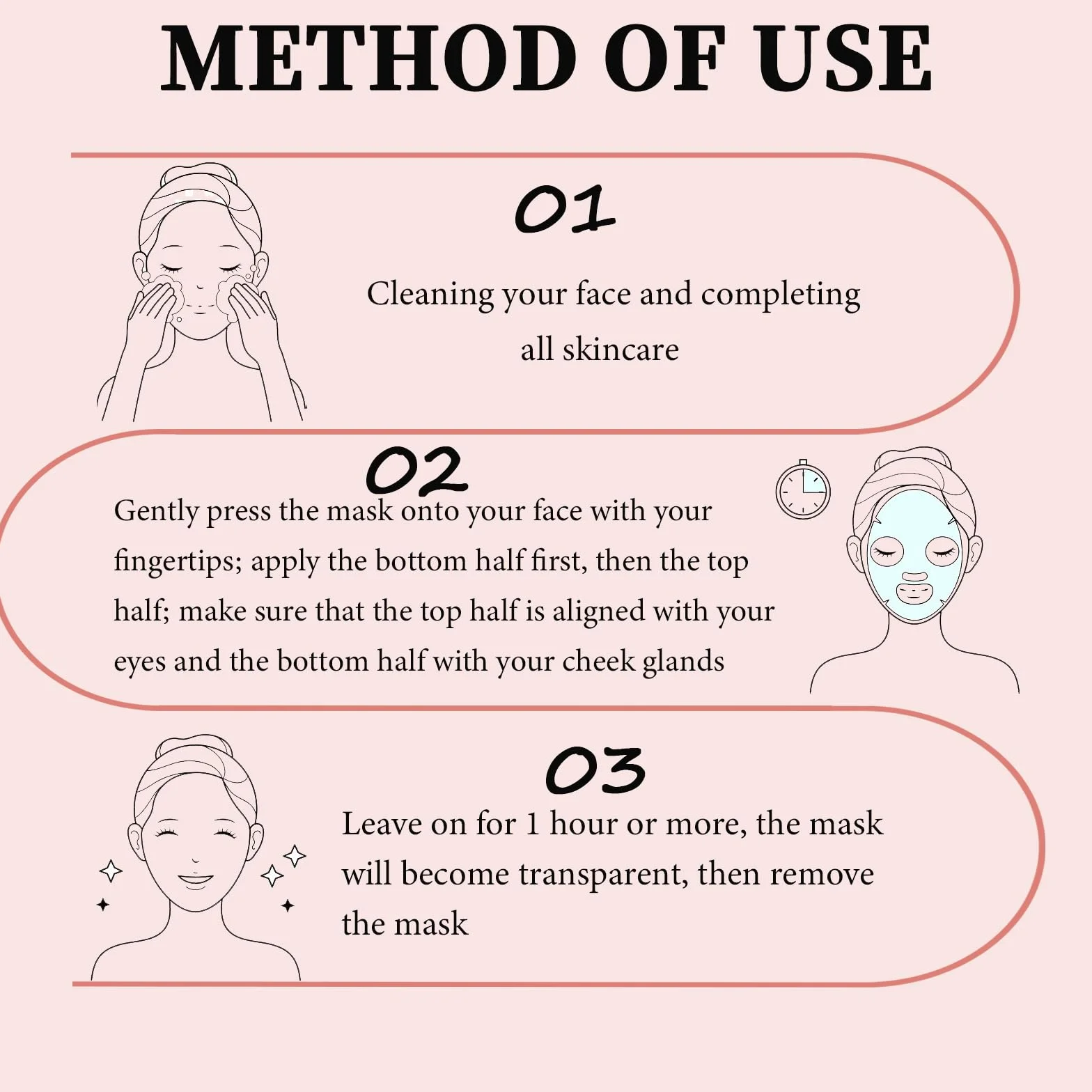 Masque Collagène Visage Bio Anti-Âge 8 Pièces Réduction des Pores