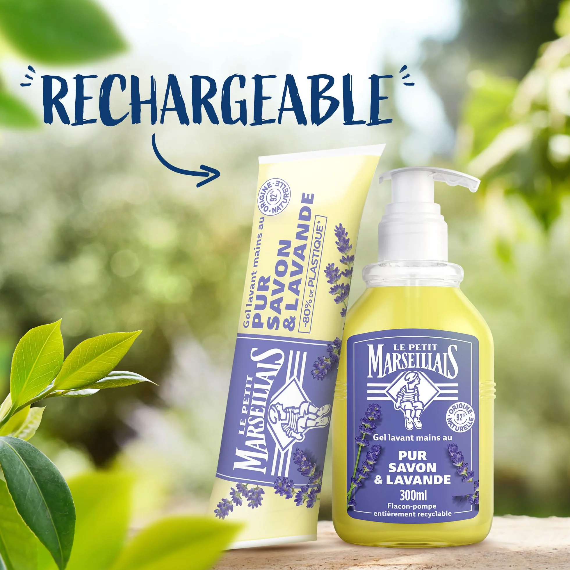 Le Petit Marseillais Gel Lavant Mains Pur Savon & Lavande 300 ml – Savon Liquide pH Neutre