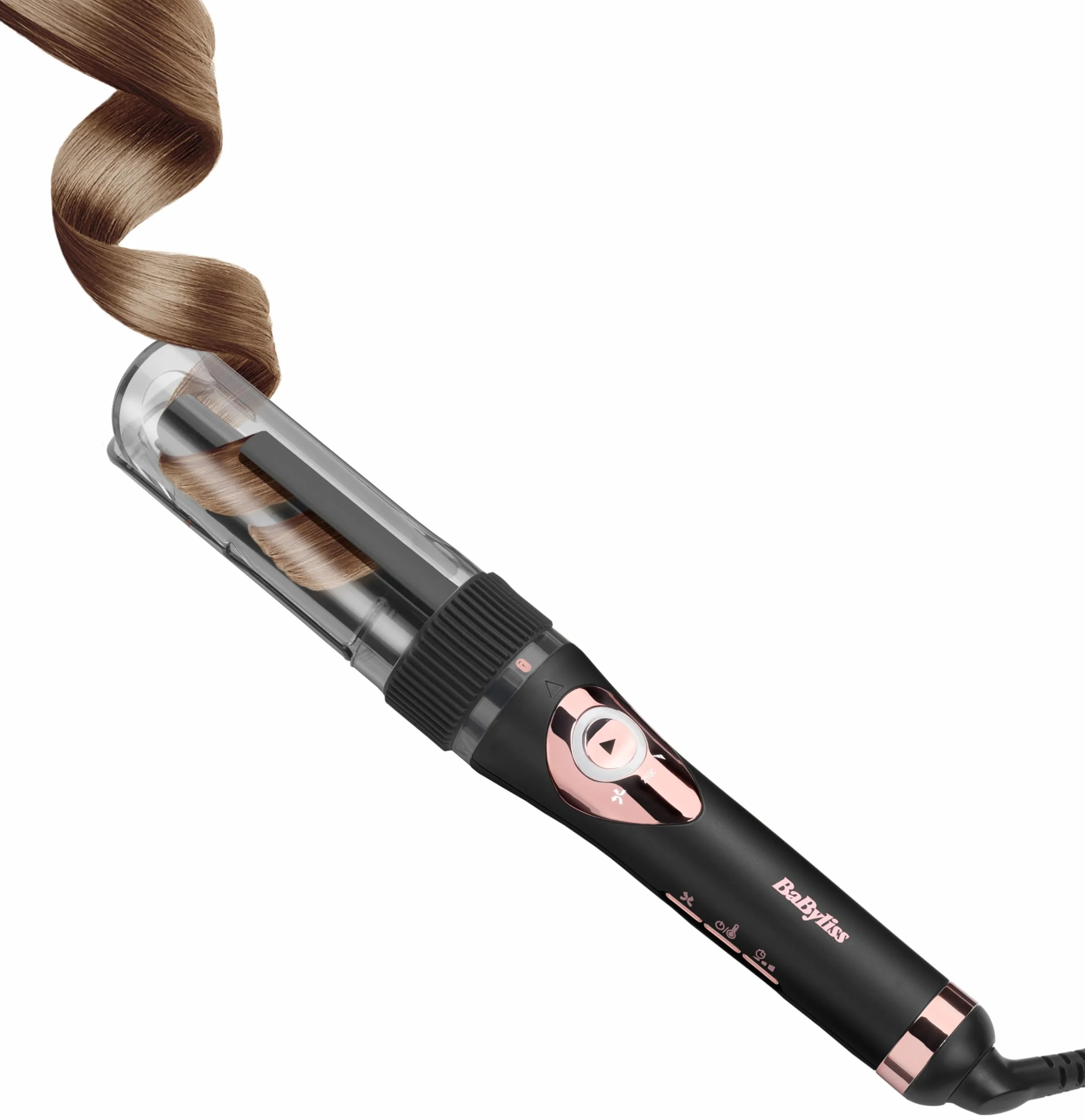 BaByliss Curl Secret Lite Boucleur automatique 5 réglages température 210° Noir Rose Gold C1031E