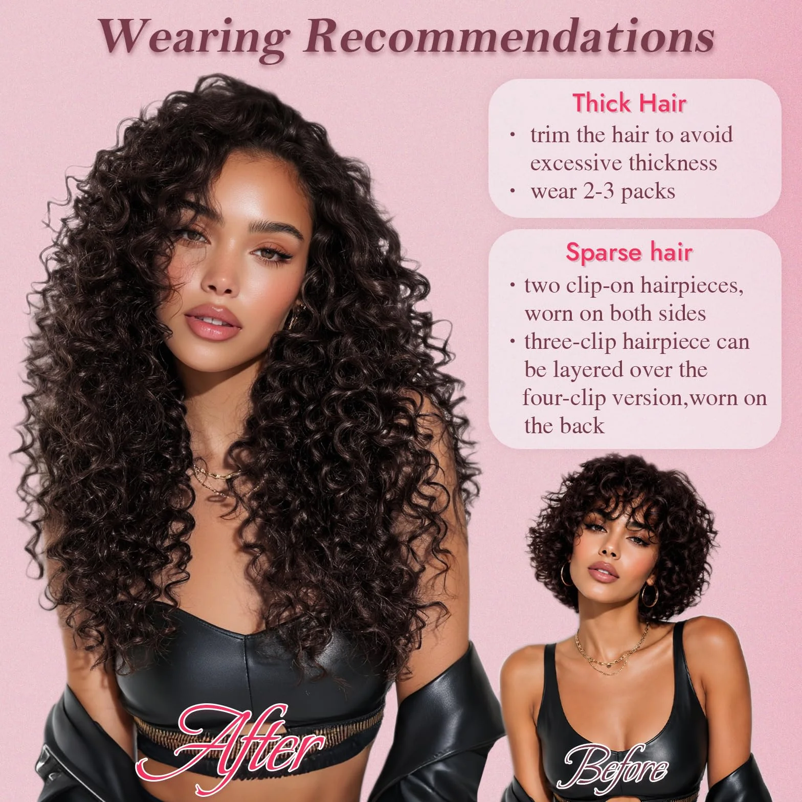 Sofeiyan 5 Pièces Afro Bouclé Extensions de Cheveux à Clips,40 cm Curly Bouclées Naturel Extensions de Cheveux Pour Femmes,Postiches Capillaires 100% Soie Protéinique Pure,Noir Naturel