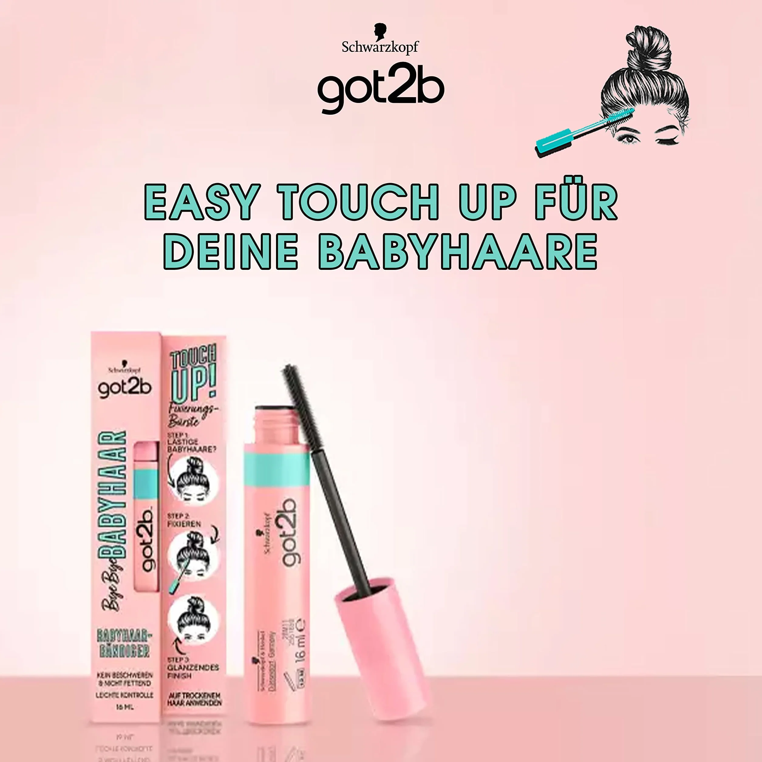 Schwarzkopf got2b Bye Bye Baby Hair Mascara 16 ml