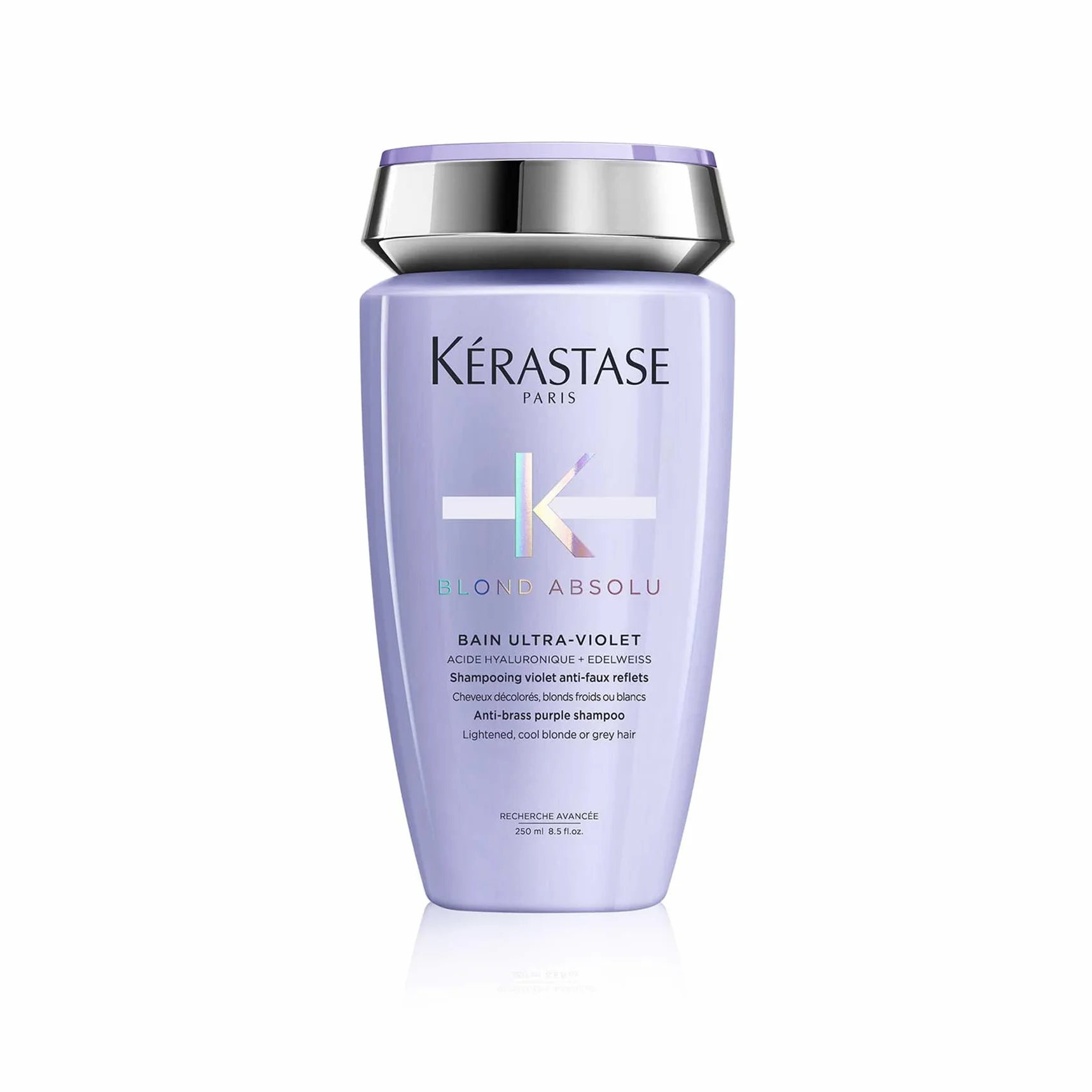 Kerastase Blond Absolu Bain Ultra-Violet Shampoing Déjaunisseur Cheveux Blonds Froids Blancs Gris 250 ml