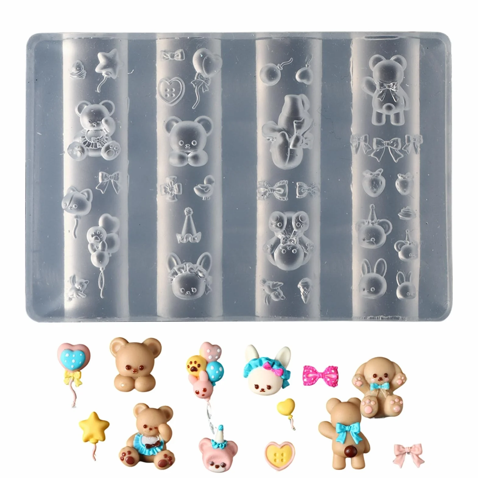 Moule en Silicone pour Art des Ongles Décorations 3D Prothèses Ongulaires Accessoires Manucure Femme