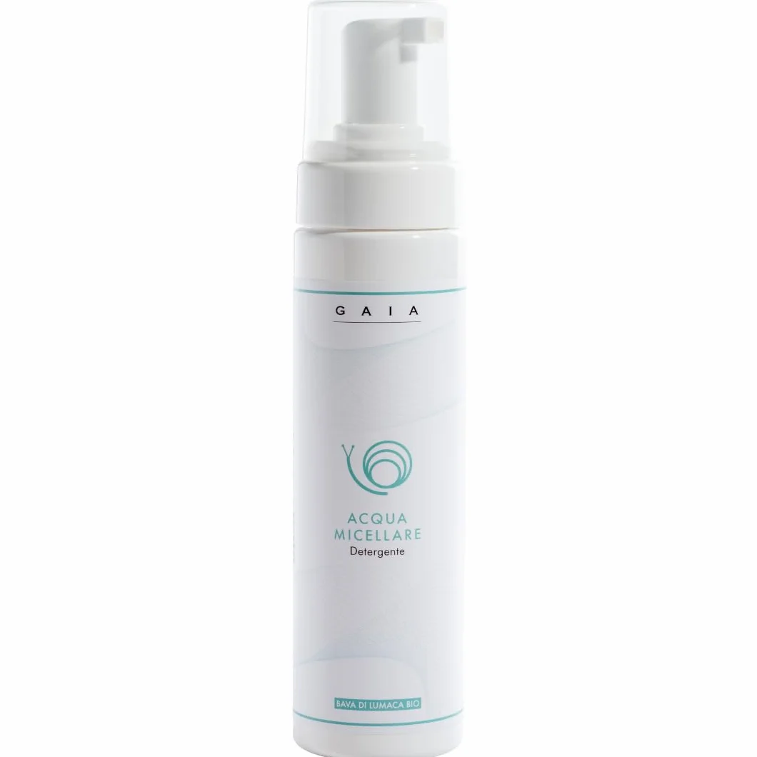 Greenlab Eliciculture Mousse Nettoyant Démaquillant Visage et Cou GAIA 200 ml - Avec Bave d'escargot pure, pour une peau propre, fraîche et lumineuse; Convient à tous les types de peau