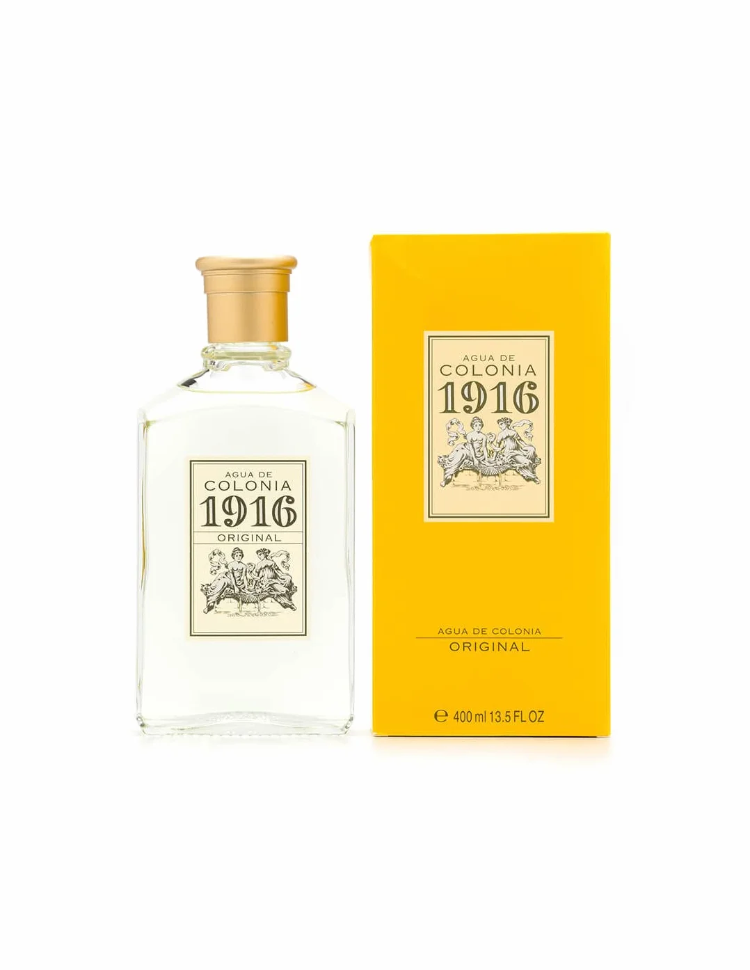 1916 - Original 400 ml, Eau de Cologne pour homme et femme, Parfum unisexe, Eau de Toilette, Parfum d'agrumes et de fleurs, Longue tenue
