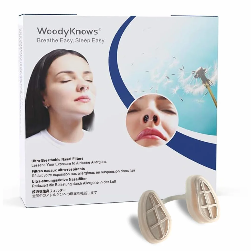 WoodyKnows Filtres nasaux ultra-respirants Pack combiné Étroit S/M/L/XL