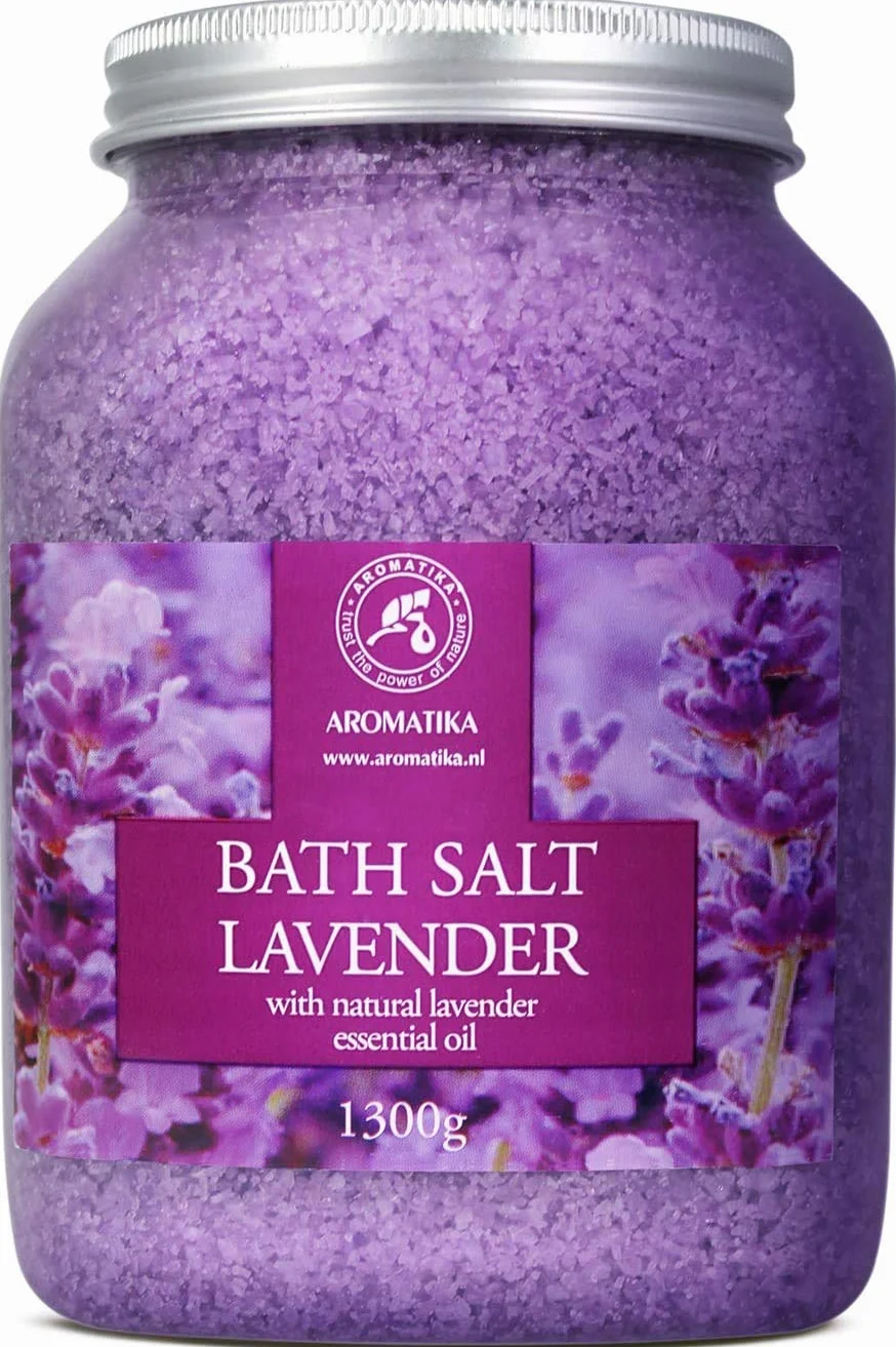 AROMATIKA Sel de Bain Lavande - Détente & Sommeil, 1,3kg