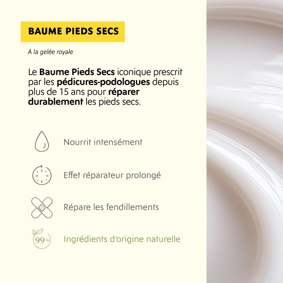 Alvadiem Baume Pieds Secs Réparatrice 150ml Huile d'Olive Vierge Vitamine E Made in France