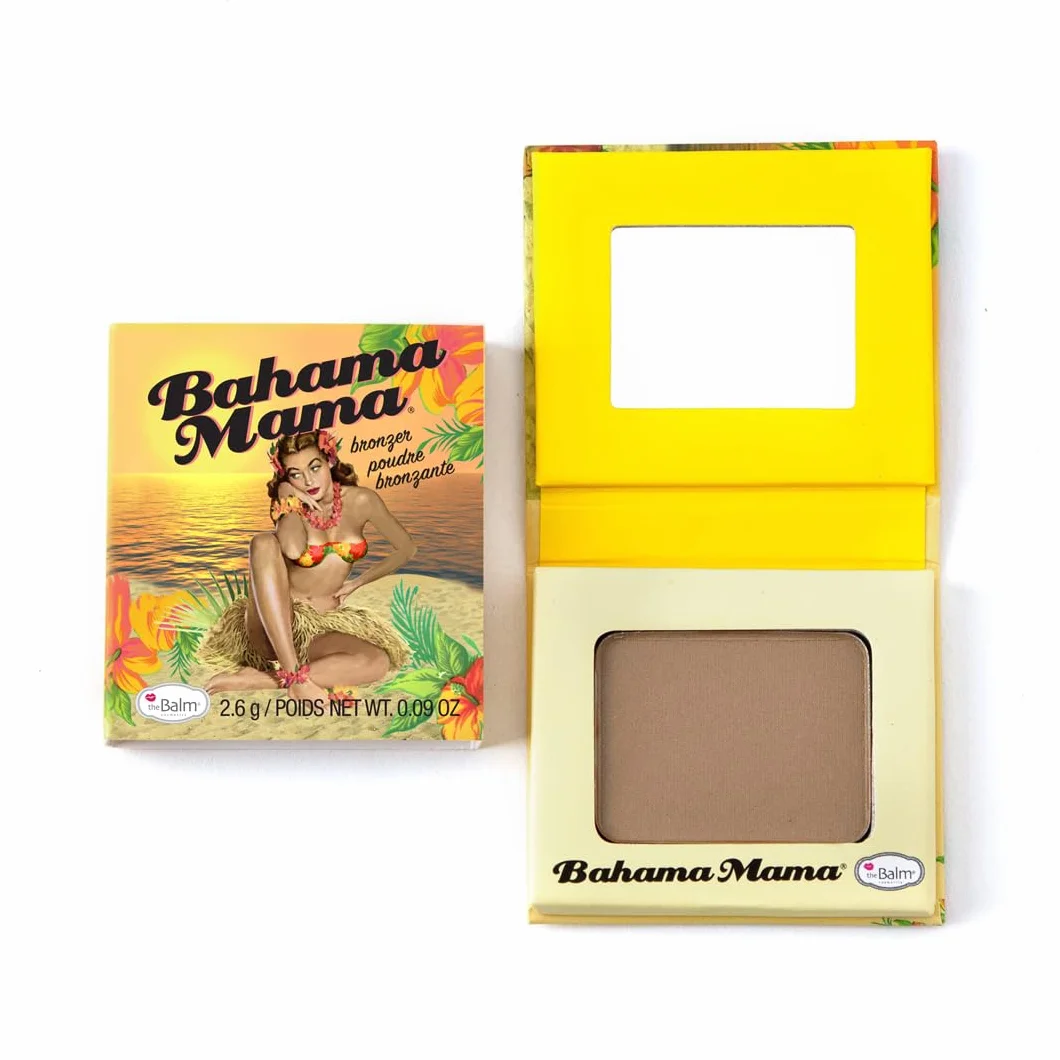 Thebalm Bahama Mama Bronzer, Natural Matte, Tanned Beach Glow Travel Size