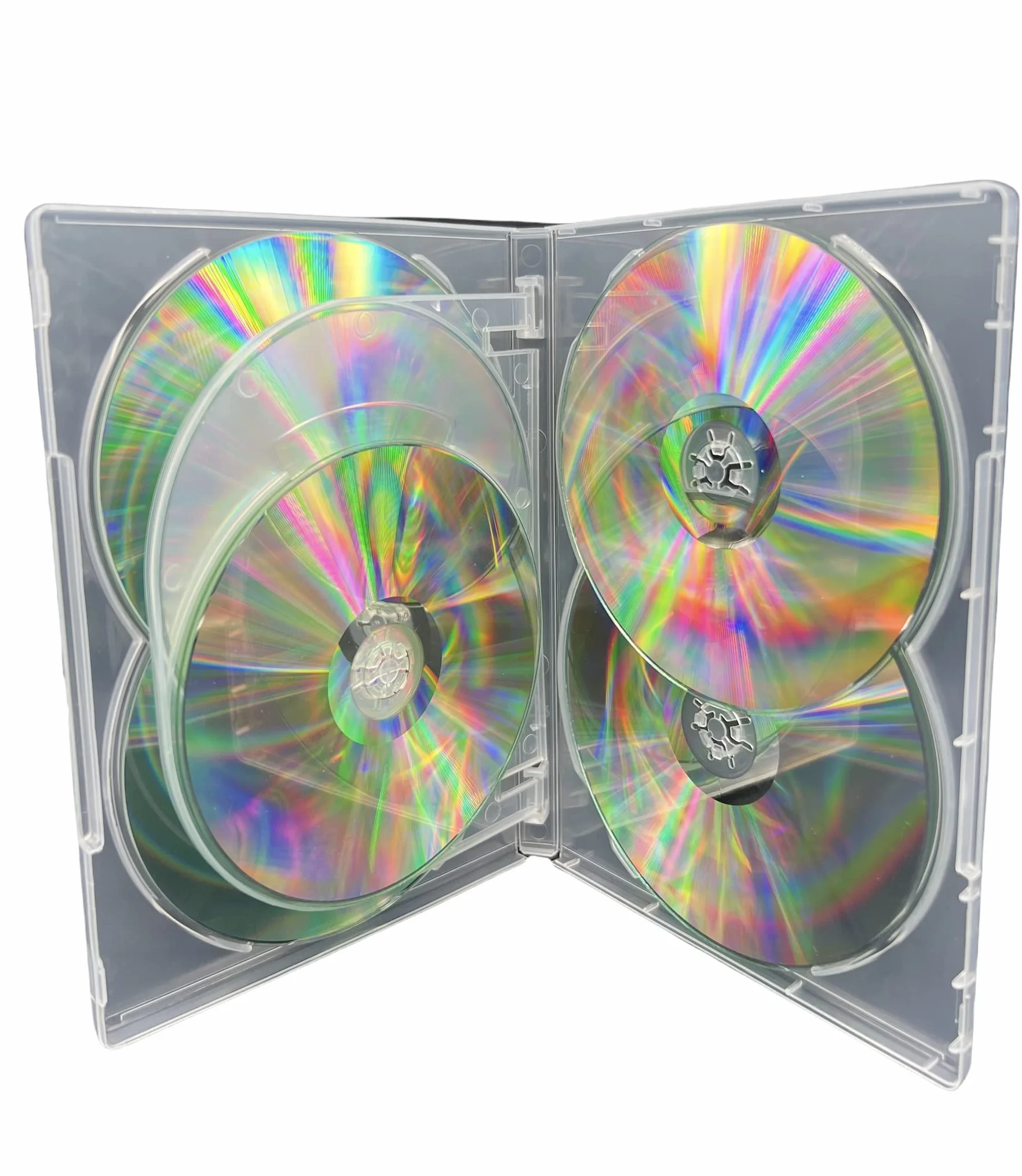 Dragon Trading Boîtier CD DVD Blu Ray 14mm Clair 6 Pistes pour 6 Disques