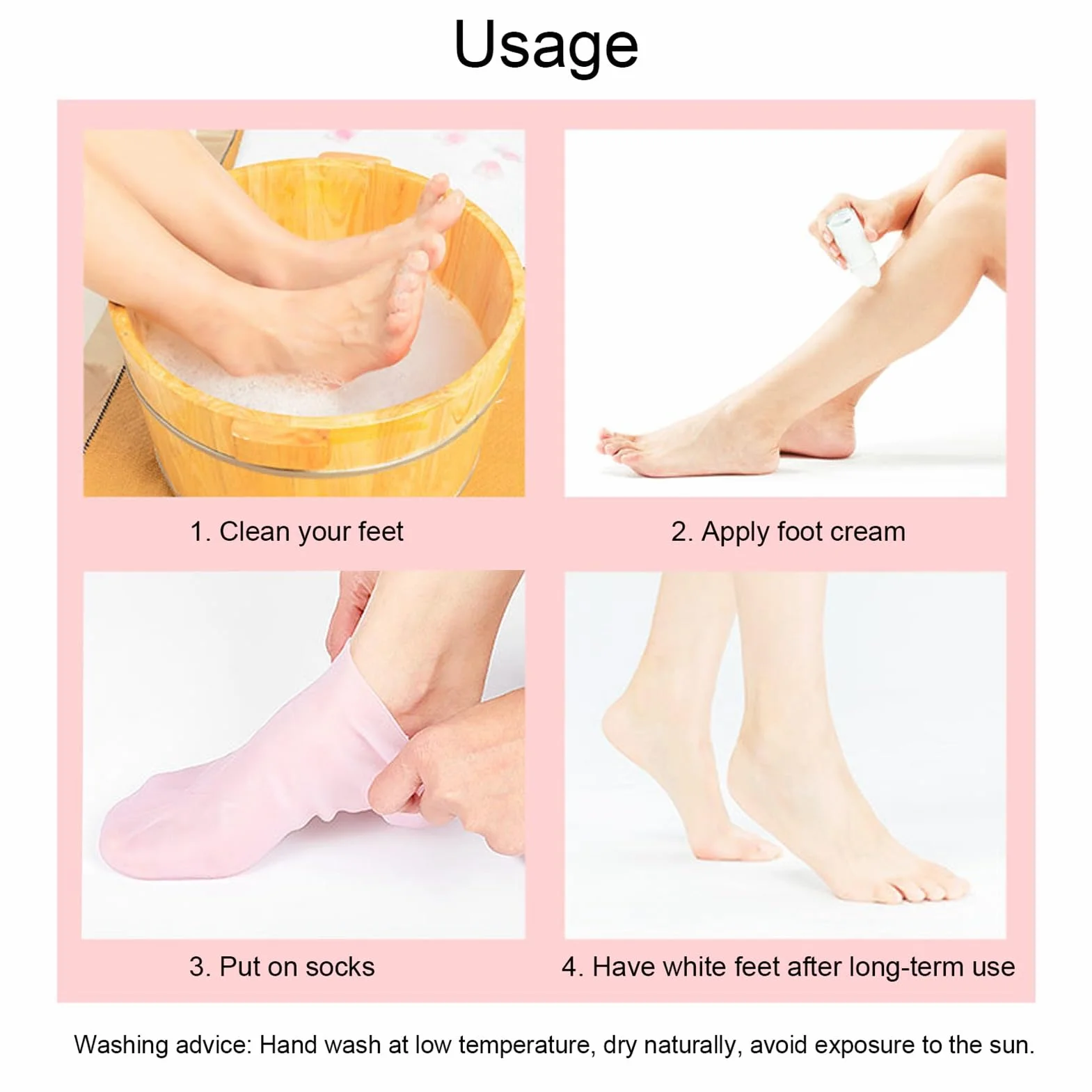 Chaussettes en Gel Hydratant Silicone pour Spa L 39-41