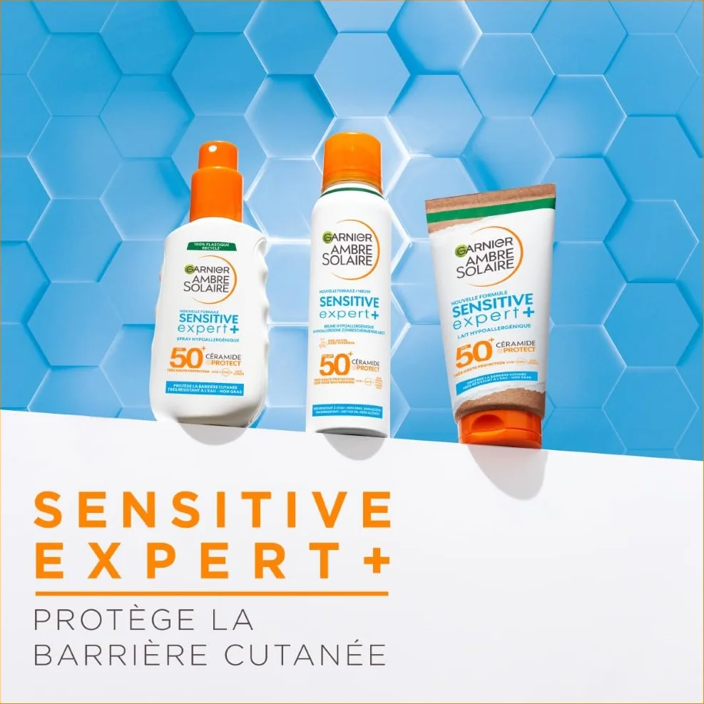 Garnier Ambre Solaire Sensitive Expert+ Brume Solaire Hypoallergénique Adulte FPS50+ 150 ml