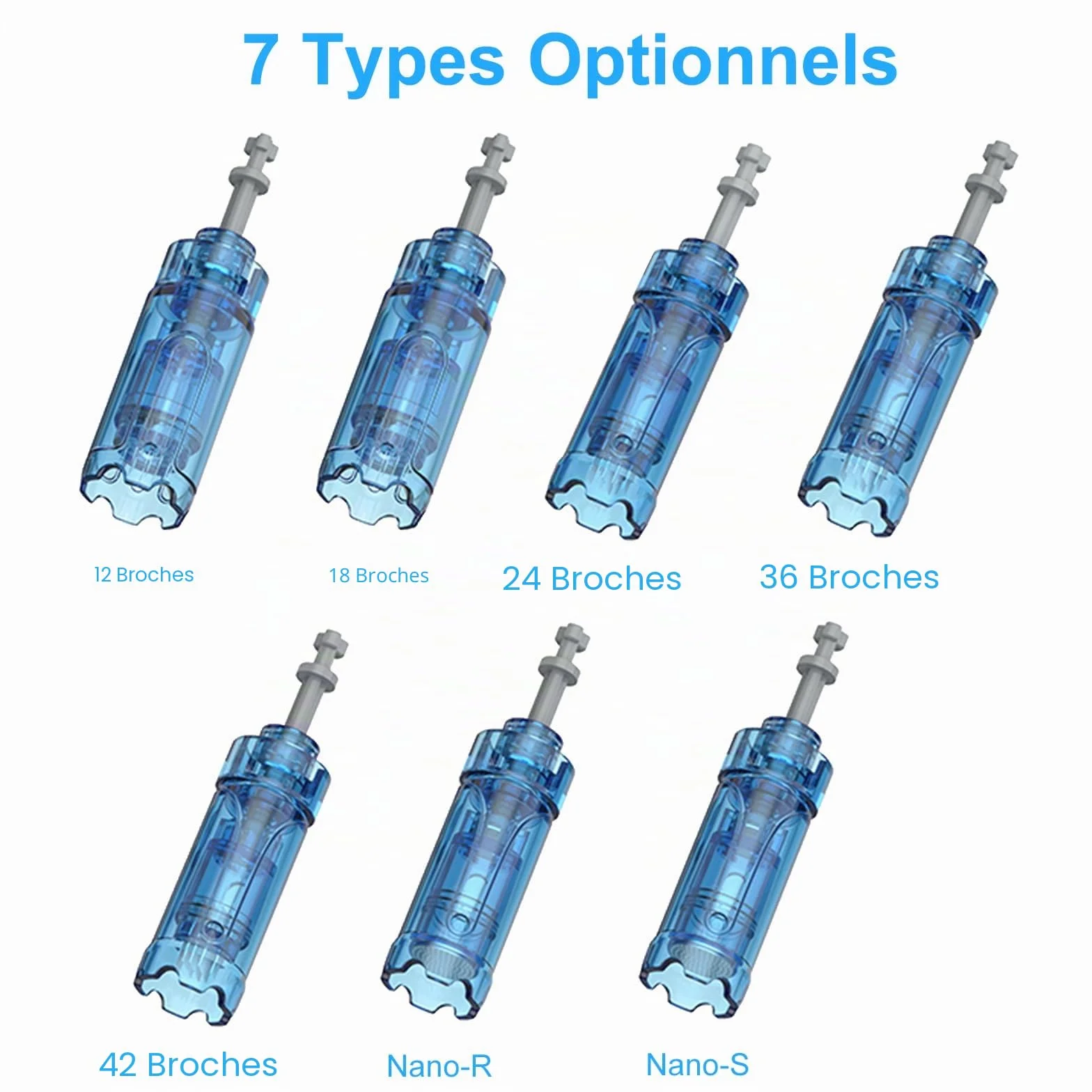 24 Aiguilles de Rechange pour Stylo Dr. Pen Ultima A8S / M8S / A9 - Pack de 10 24 Cartouches de Rechange pour Stylo Dr. Pen avec Système de Fixation à Baïonnette - Authentique Dr. Pen