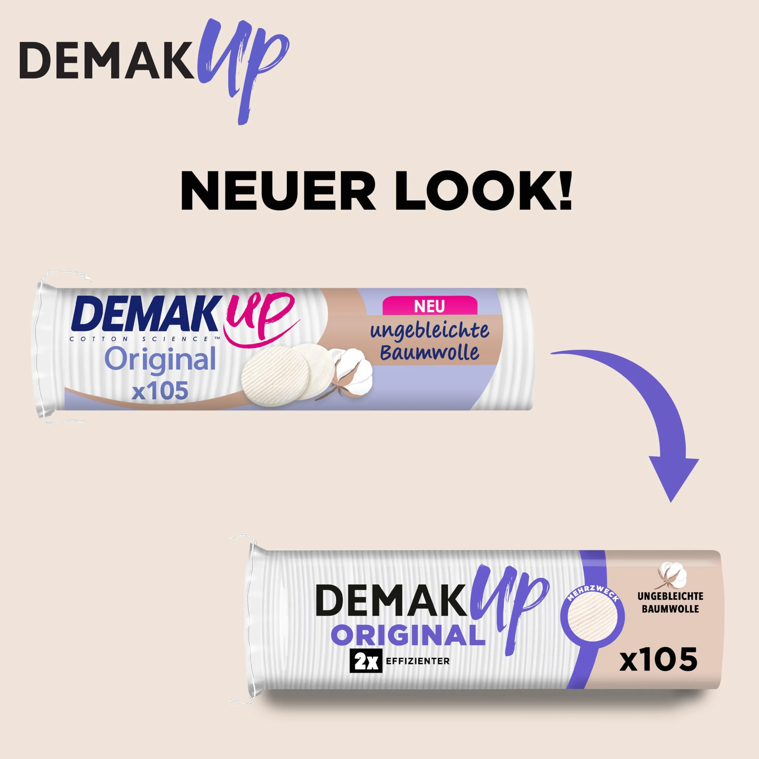 Demak'Up Original Disques Coton 105 unités