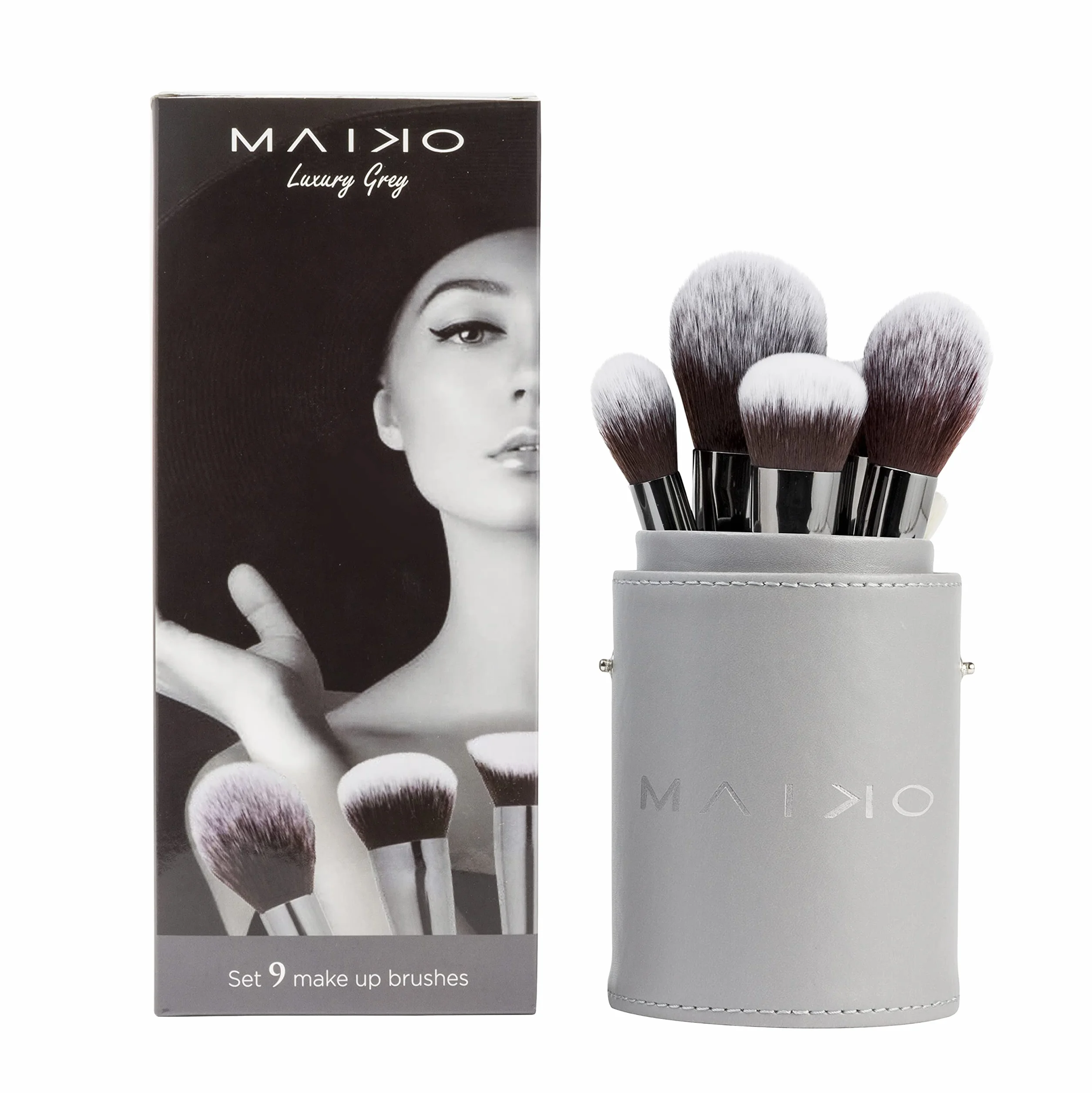 Set 9 Brochas Maiko Luxury Grey