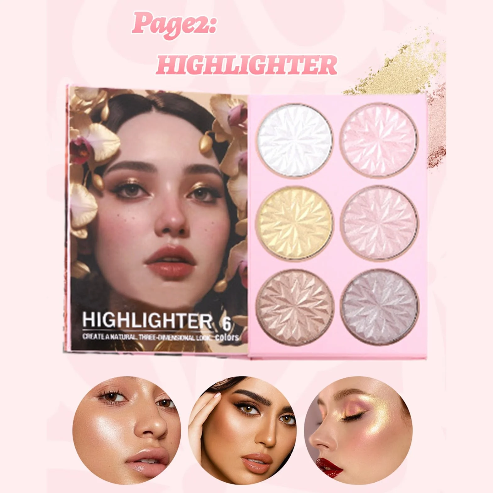 Palette de Pailleté Sept Teintes De Contour | Style Livre Vingt-Quatre Fards À Paupières Pailletés pour Femmes Filles Rendez-vous Soirée Scène Photographie