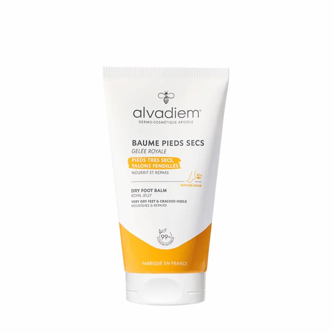 Alvadiem Baume Pieds Secs Réparatrice 150ml Huile d'Olive Vierge Vitamine E Made in France
