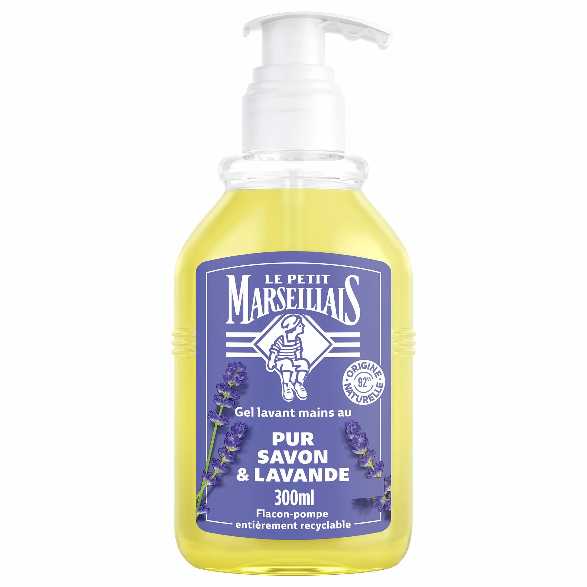 Le Petit Marseillais Gel Lavant Mains Pur Savon & Lavande 300 ml – Savon Liquide pH Neutre