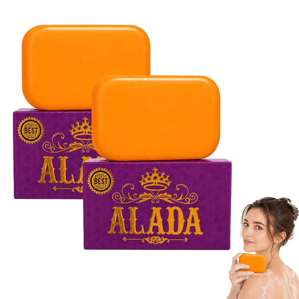 Aladasoap, Savon Aux Plantes Naturelles, Savon Éclaircissant À La Carambole, Soin Visage Et Corps Anti-Imperfections, 160g
