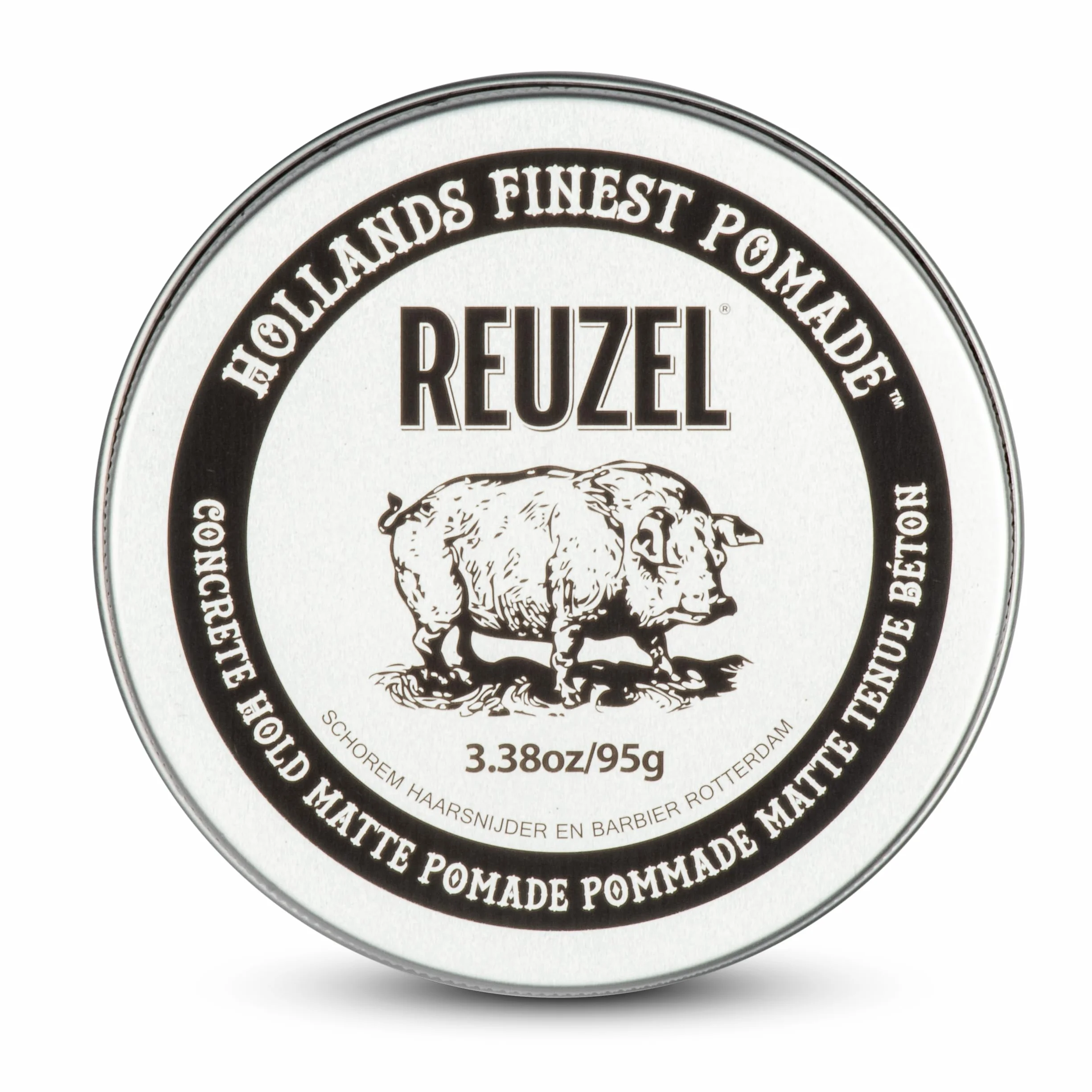 Reuzel Pommade mate à tenue concrète, pommade à tenue extra ferme pour une coiffure forte et naturelle 3,38 oz/95g