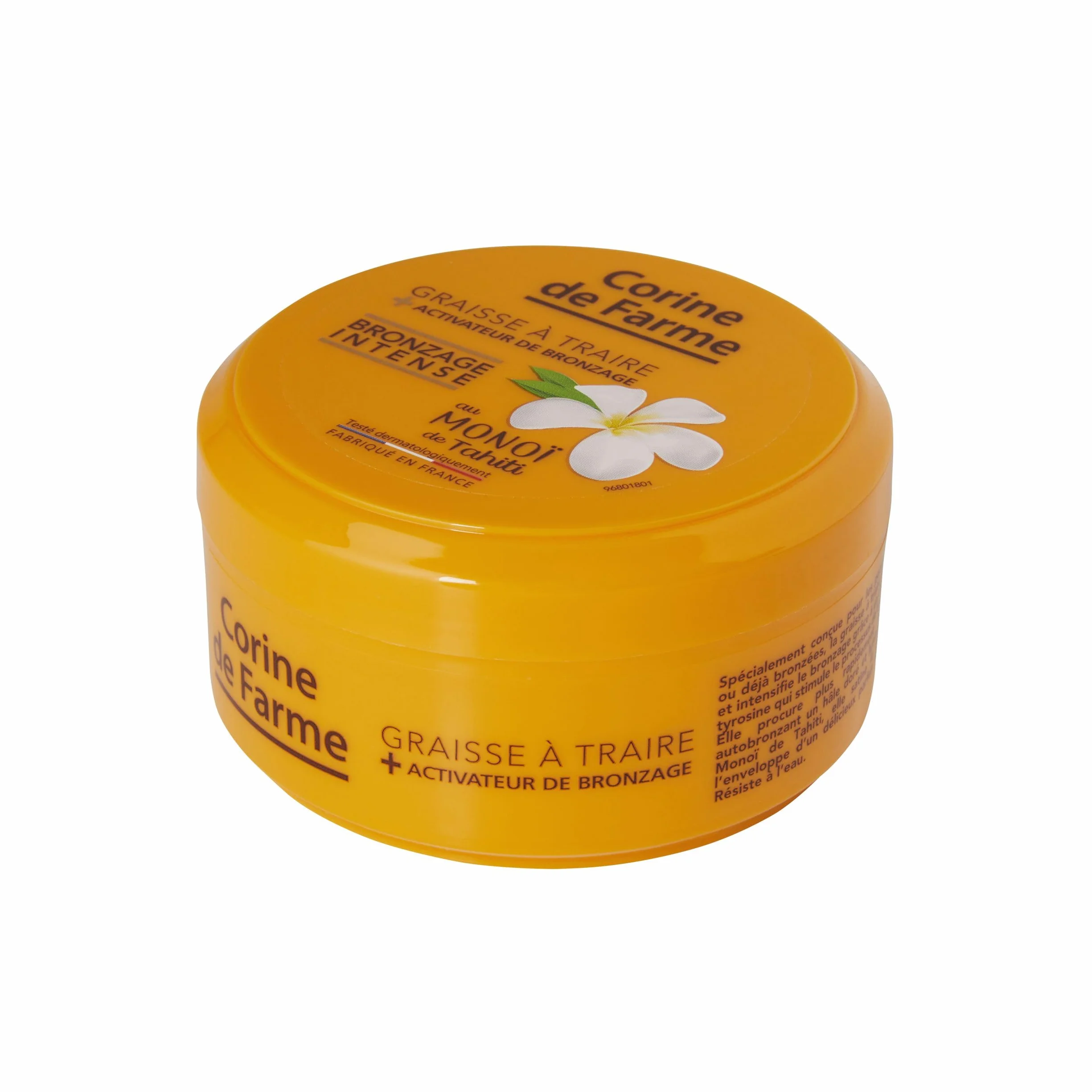 Corine de Farme Graisse à Traire Monoï de Tahiti 150ml pour Peaux Mates Déjà Bronzées