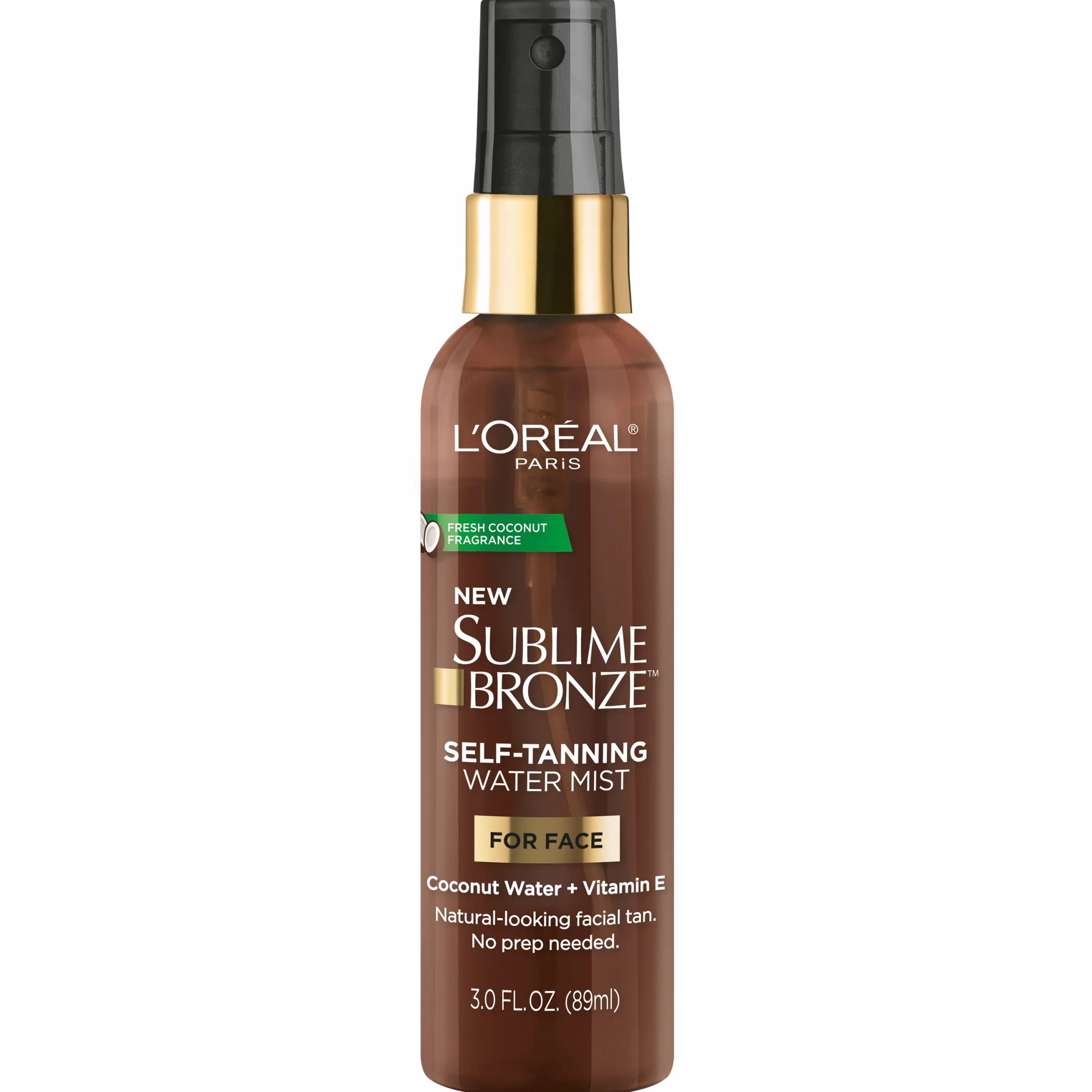 L'Oreal Paris Sublime Bronze Self-Tanning Visage Mist, Formule à base d'eau, 3 Ounce