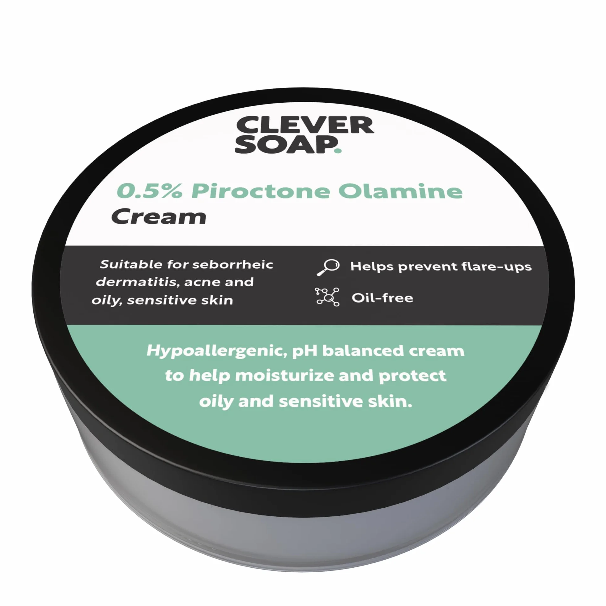 Crème Visage & Corps 0,5% Piroctone Olamine - Aide à Prévenir les Récidives - Dermatite Séborrhéique, Psoriasis, Acné