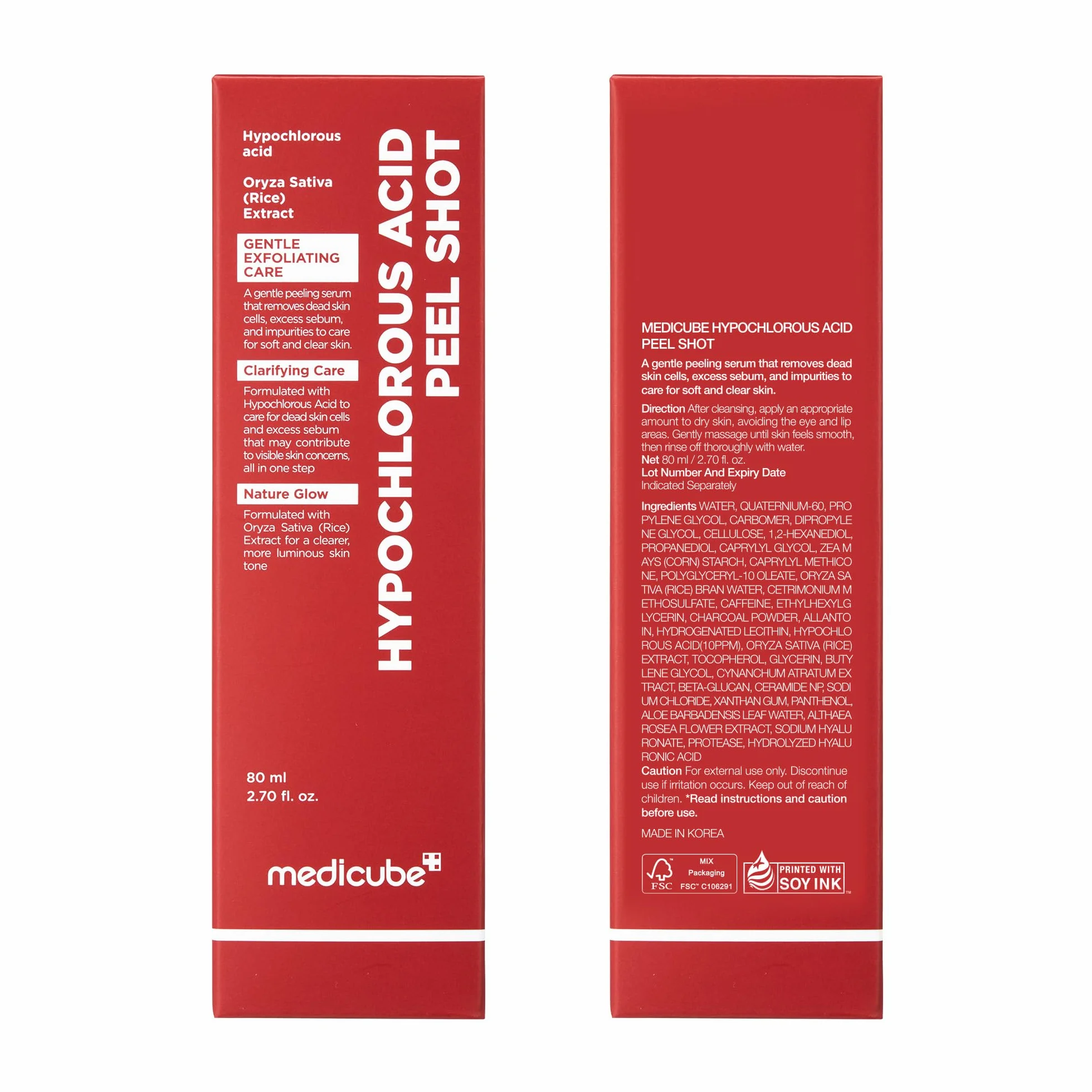 Medicube Peel Shot Hypochlorous Acid Gentle Exfoliating Serum 2.7 fl.oz