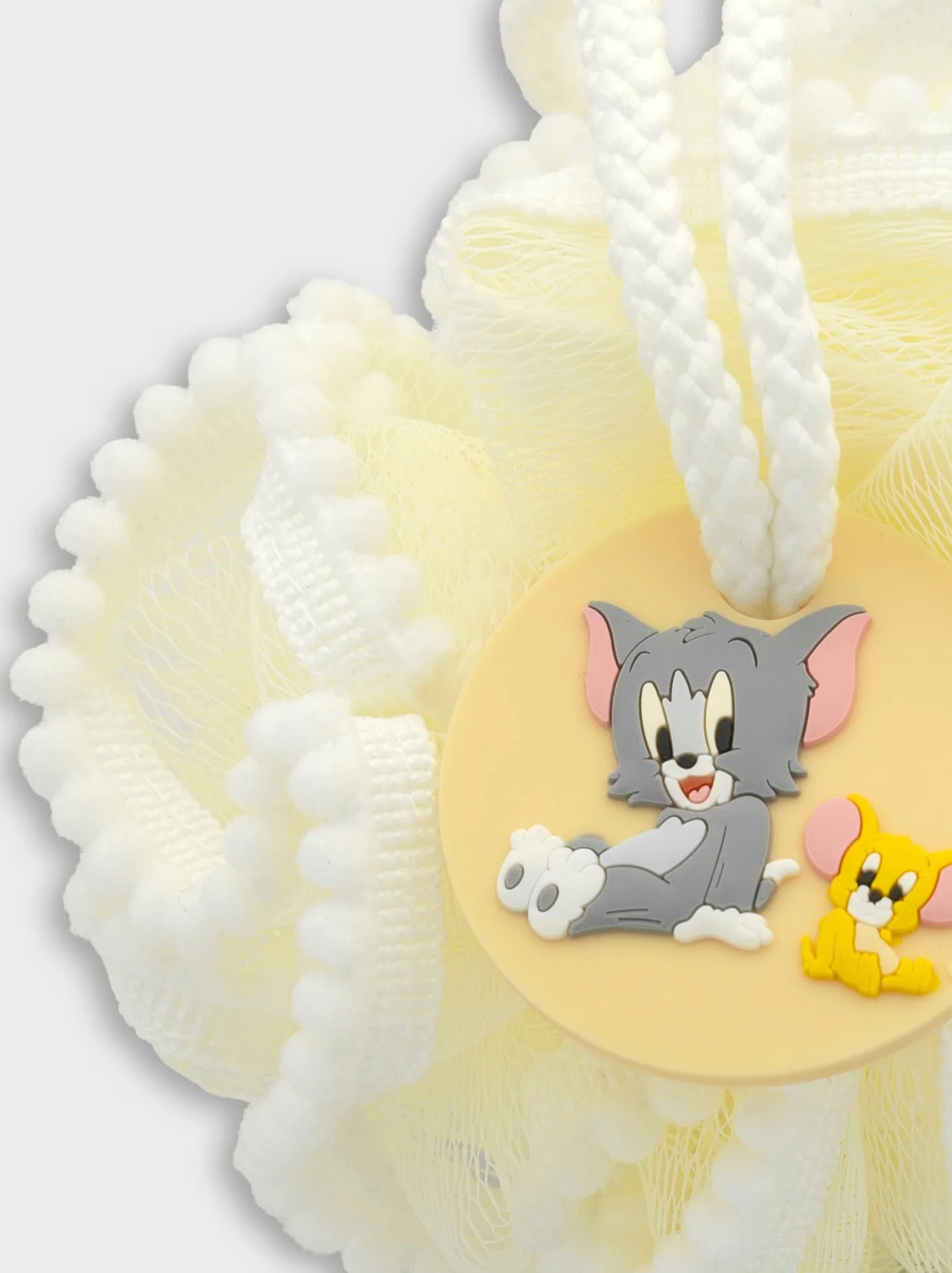 Looney Tunes Tom & Jerry Fleur de Douche Bébé Éponge Douce Lavable Multi-Usage Accessoire Bain Officiel Warner Bros