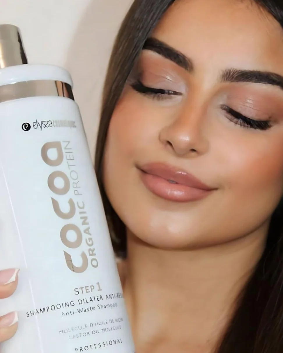 Lissage Tanin Cocoa Organic Protéine Step 2-1L - Lissage Naturel, Hydratation Intense, Anti-Frisottis, Brillance Longue Durée
