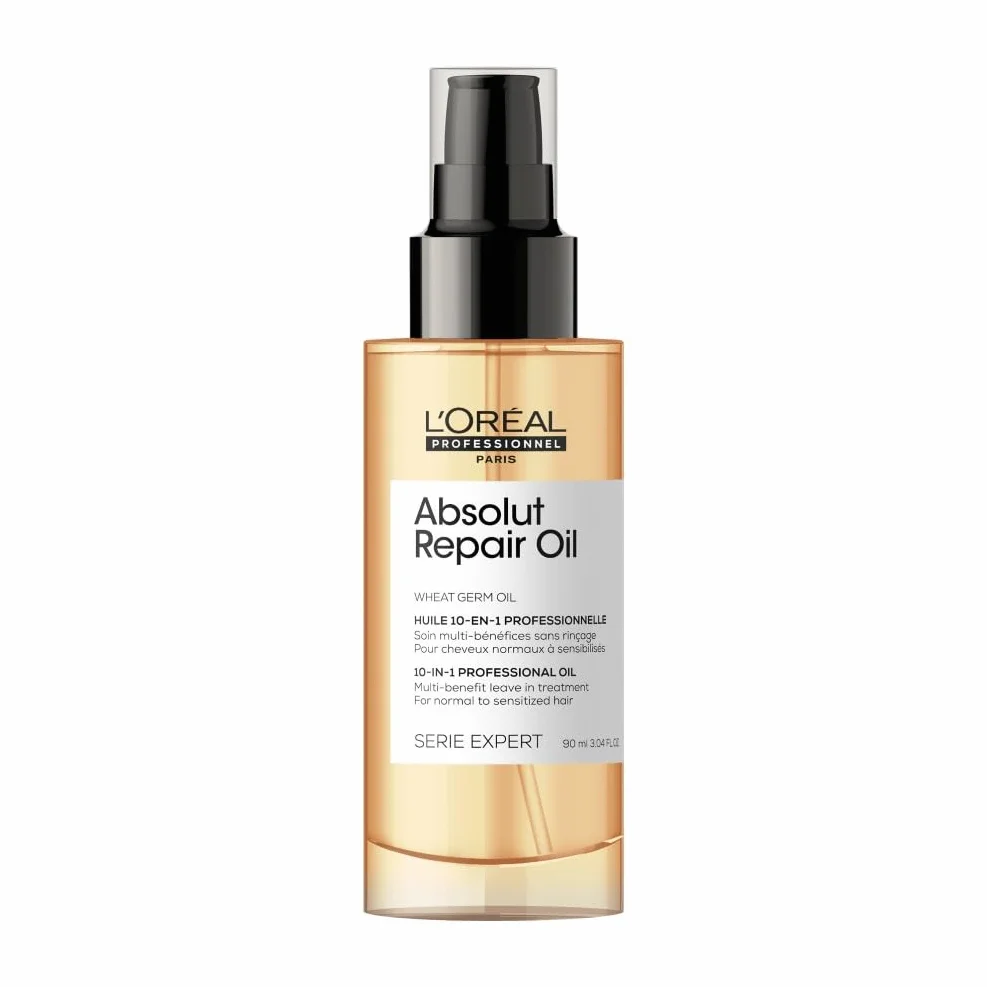 L'OREAL PROFESSIONNEL Absolut Repair 10-en-1 Huile Cheveux Leave-In Spray Thermoprotecteur Sans Rinçage Démêlant 90 ml