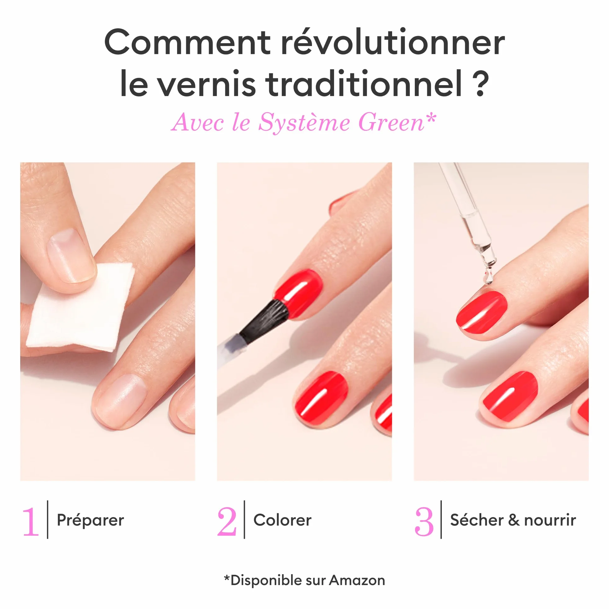 Manucurist Green Vernis à Ongles Rose Laiteux Milky Pink Nail Polish Vegan Made in France