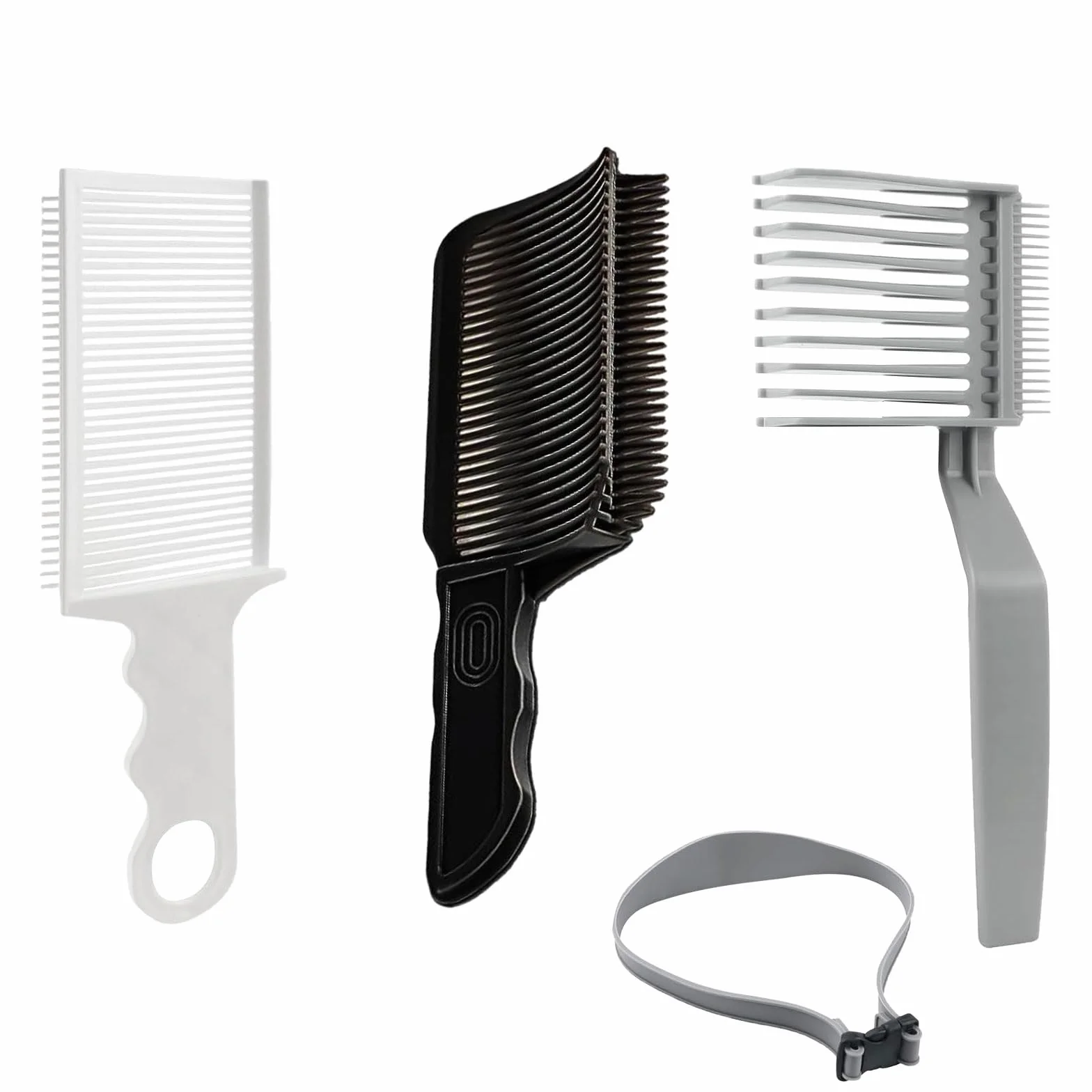 Paquet de 4 peignes de coupe de cheveux, ensemble de peignes de coupe de cheveux, modèle de coupe de cheveux, outils de coupe de cheveux réglables, outils de coupe de cheveux professionnels pour cheve