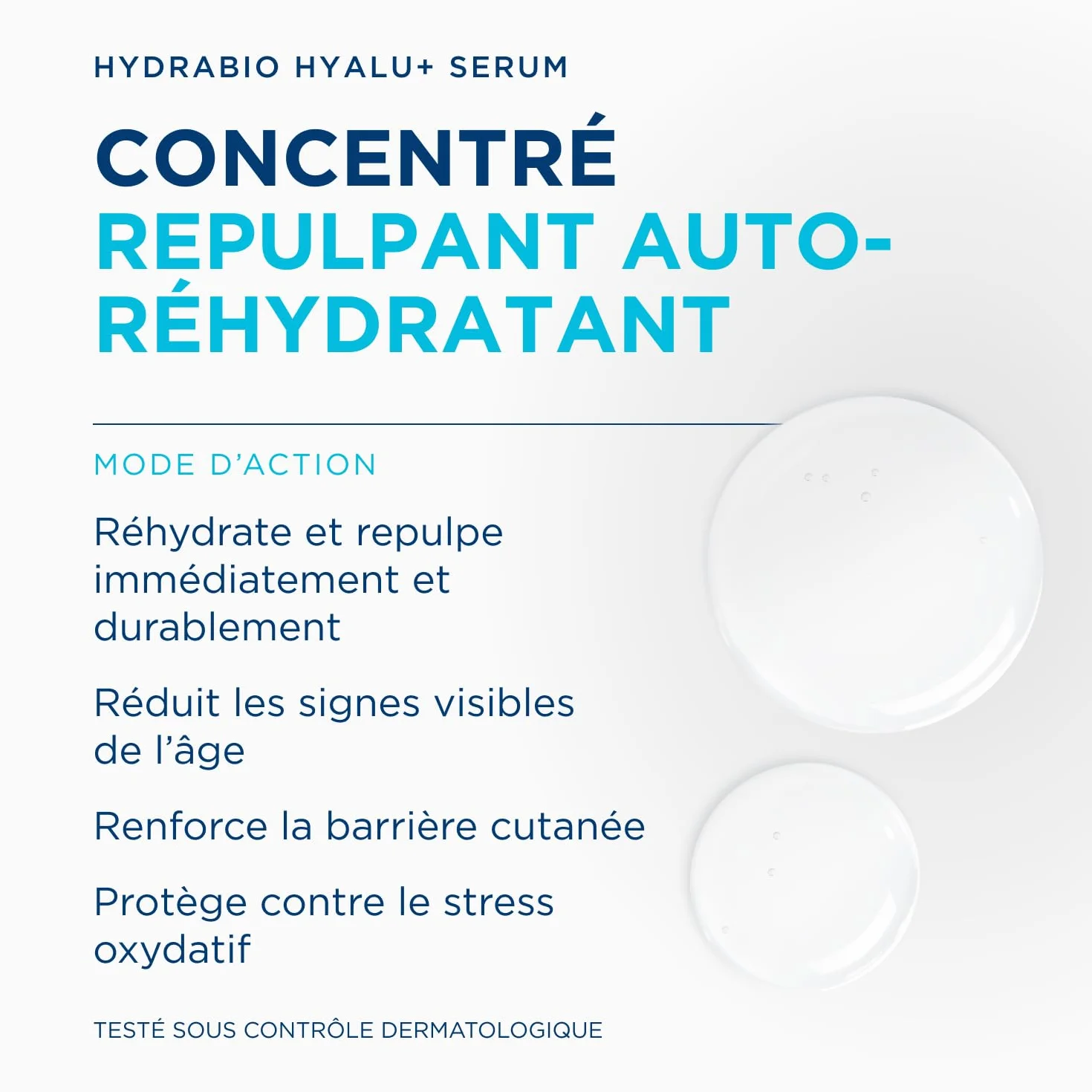 BIODERMA Hydrabio Hyalu+ Sérum auto-réhydratant et repulpant - Réduit les signes visibles du vieillissement - Tous types de peau - Flacon 30 ml