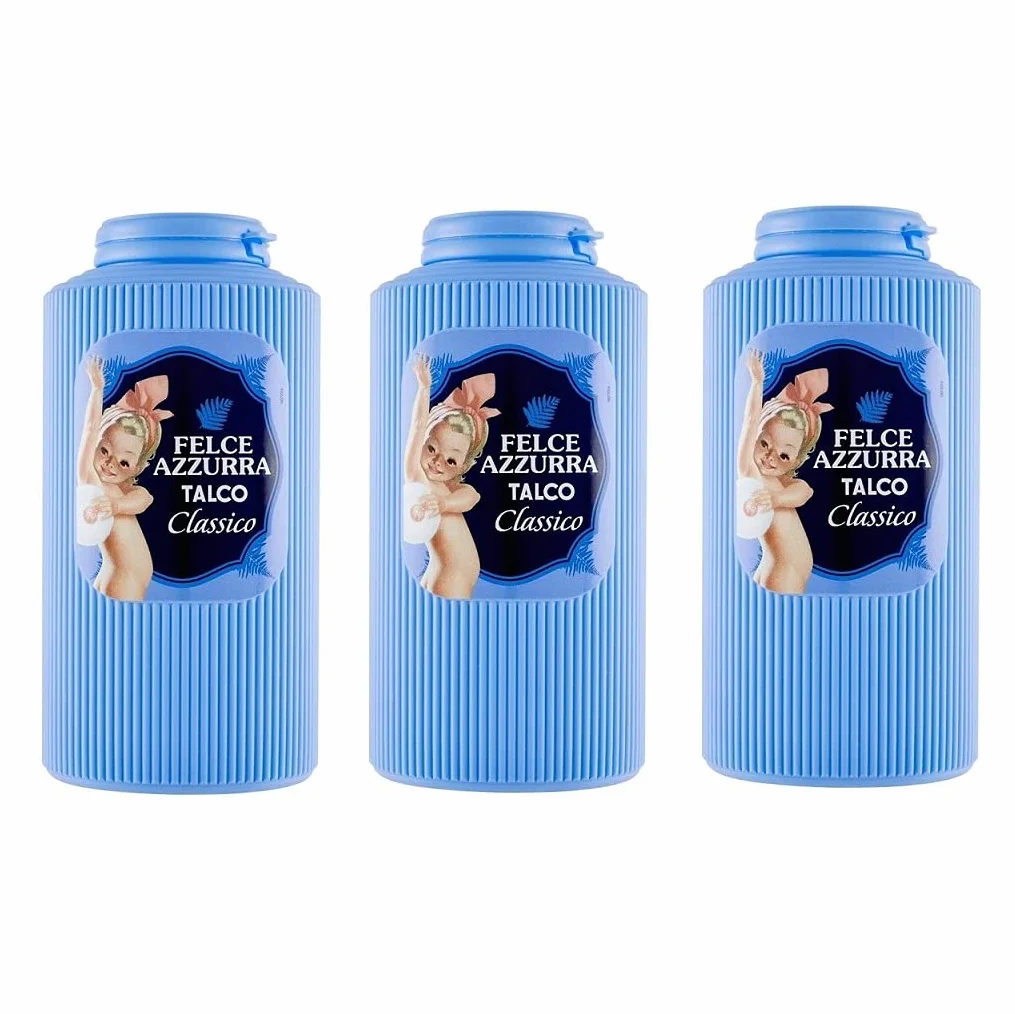 Paglieri Felce Azzurra Talco Classico Lot de 3 poudres corporelles 500 g