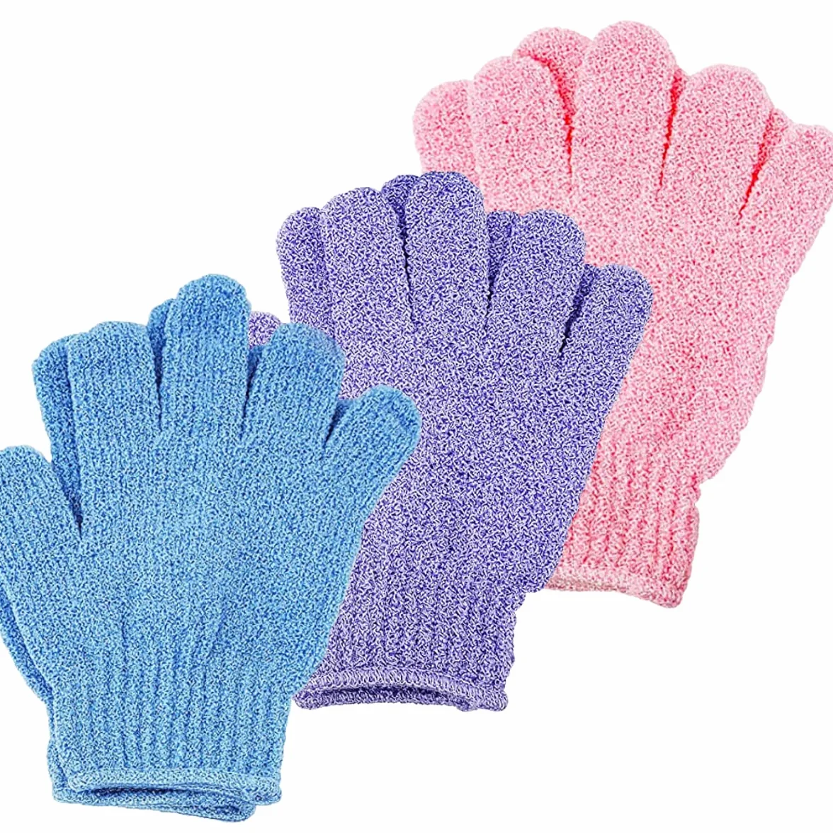 Gant de Douche Exfoliante Corps Gommage Lot de 6