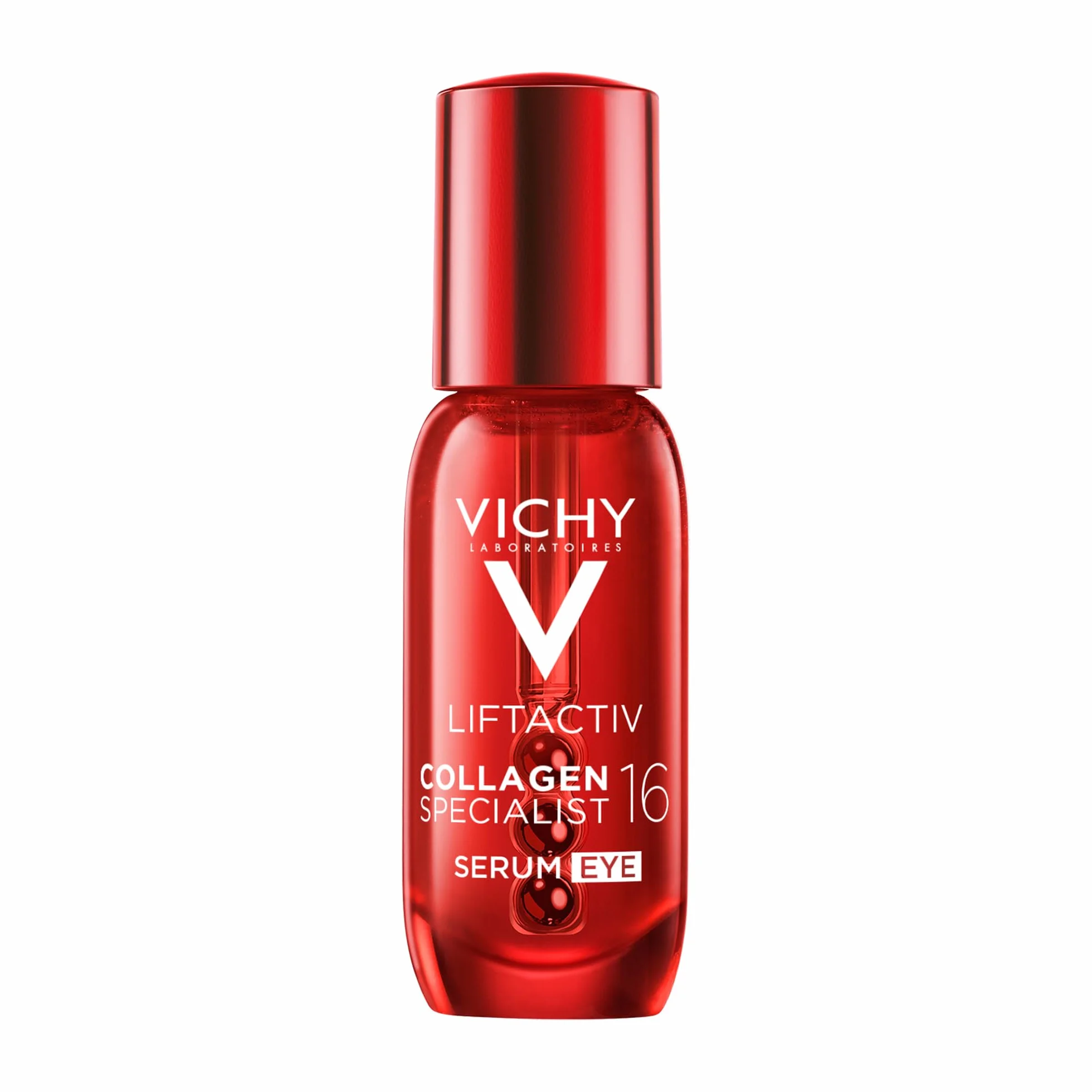Vichy, LiftActiv, Sérum Yeux Anti-Âge, Soin Booster de Collagènes, Anti-Cernes - Rides - Poches, Illumine et Uniformise le Contour des Yeux, Peaux Sensibles et Matures, Collagen Specialist 16, 15 ml
