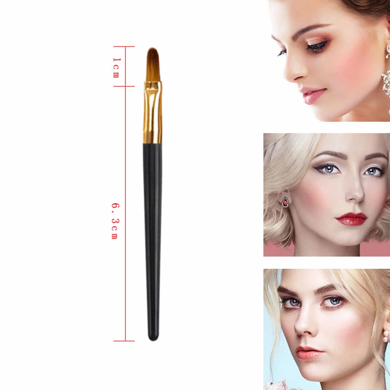 RoseFlower Pinceaux de maquillage jetables Lot de 100 portables pour gloss anti-cernes fard à paupières eye-liner
