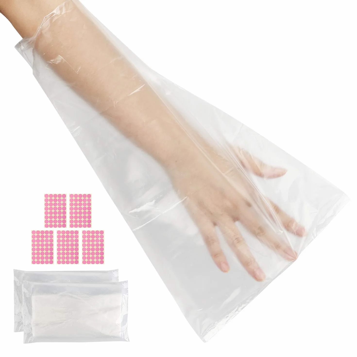 Segbeauty Lot de 200 sacs de cire de paraffine pour mains et pieds, doublures de cire de paraffine, chaussettes de recharge de cire thérapeutique et gants de bain pour traitement de la cire Therabath