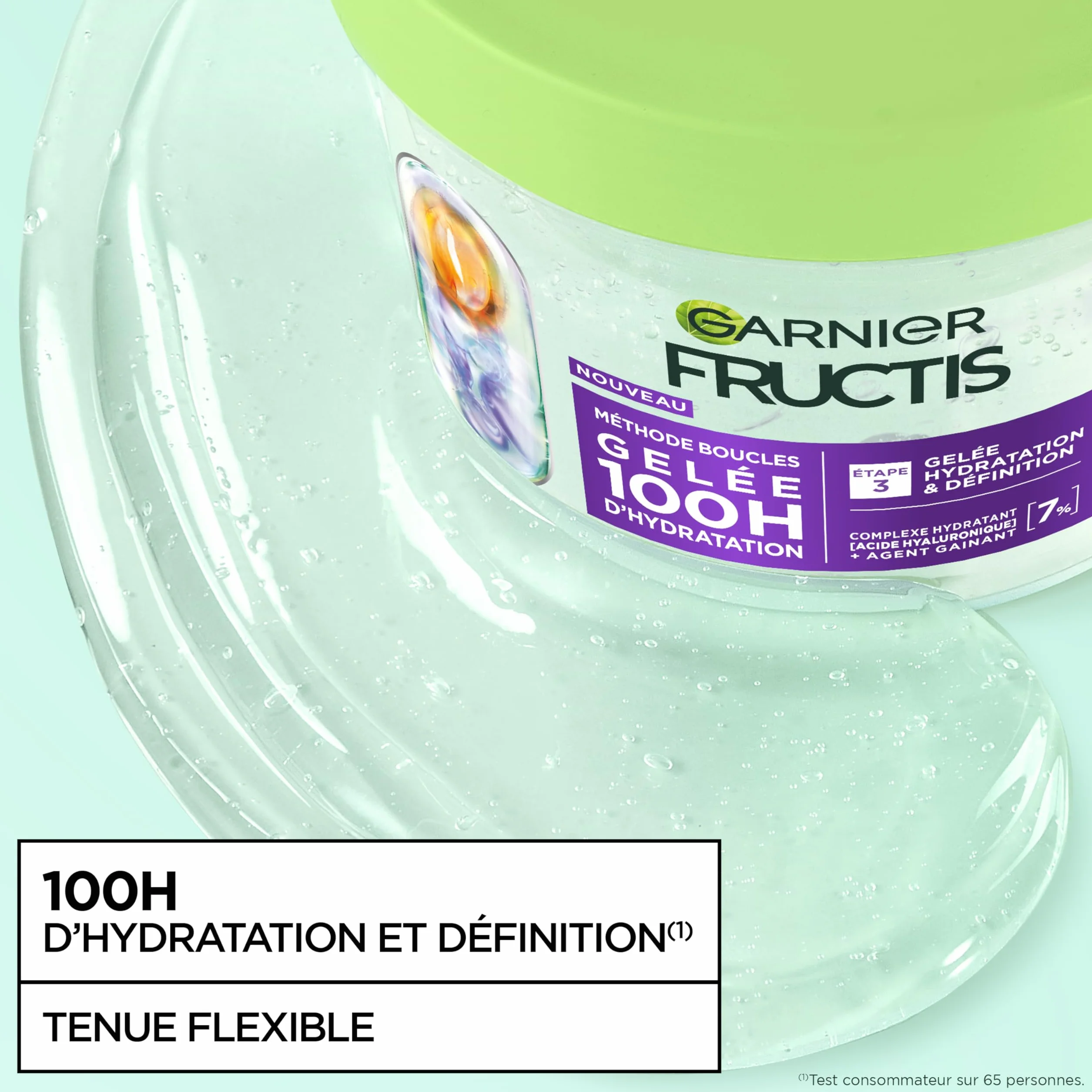 Garnier Fructis Méthode Boucles Gelée Capillaire Hydratation Définition Cheveux Bouclés Acide Hyaluronique 370 ml