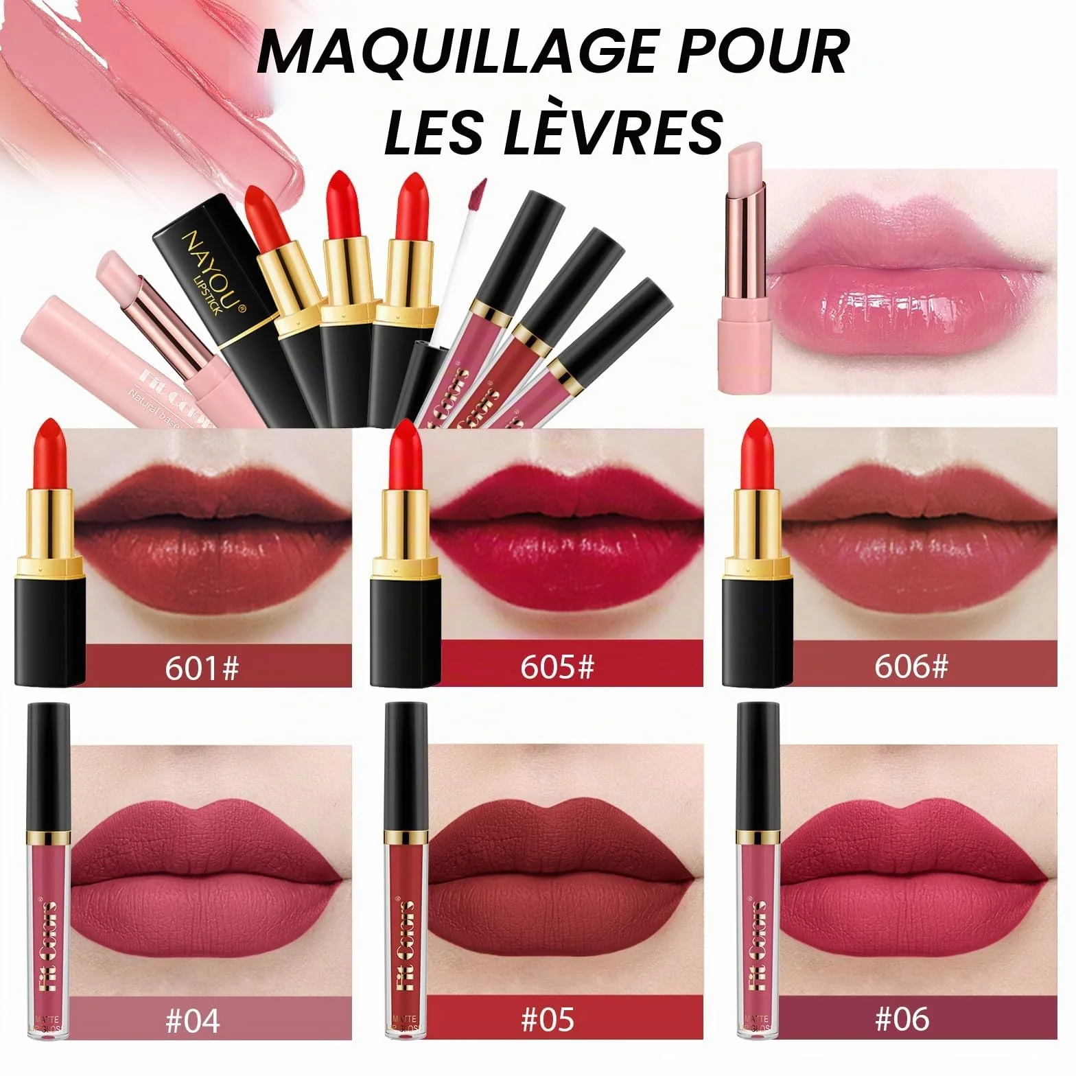 Proamate Ensemble de maquillage tout-en-un, kit de démarrage cosmétique avec sac de rangement portable, palette de maquillage de voyage, fard à paupières, fond de teint, brillant à lèvres, ensemble de
