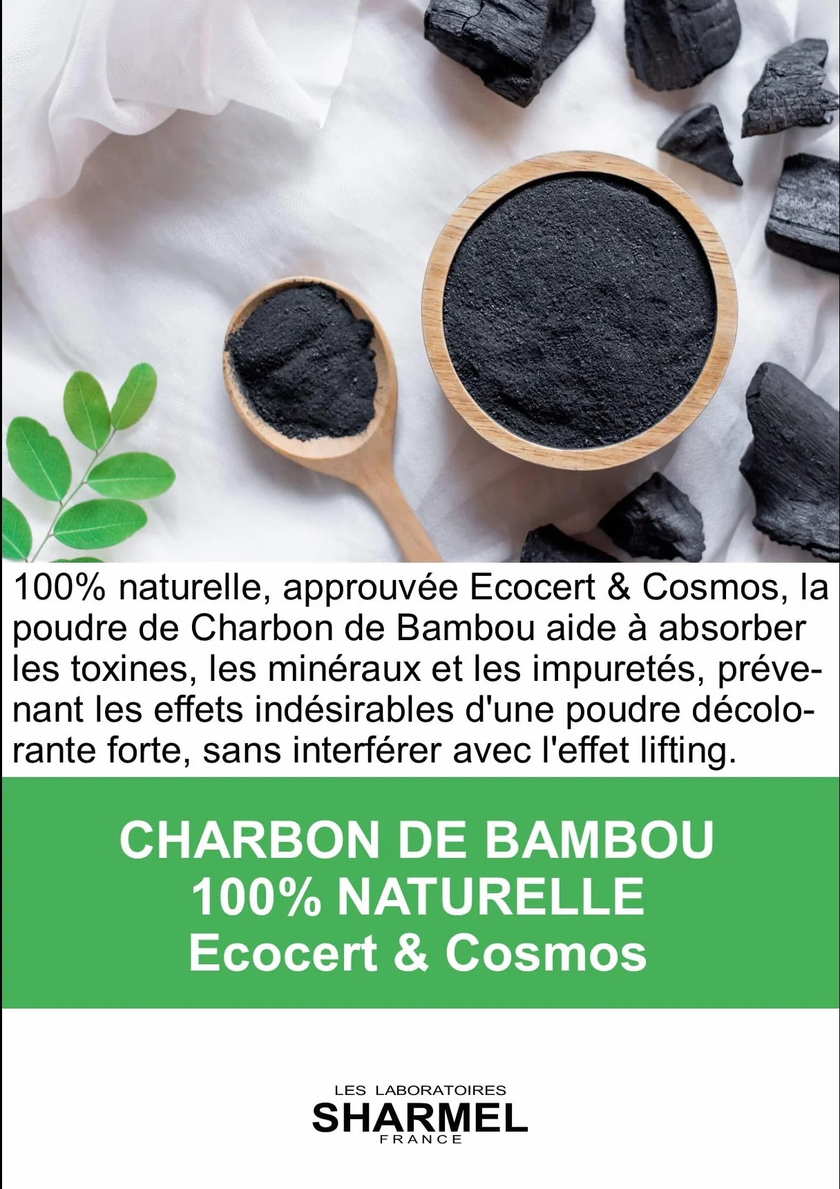 POUDRE DECOLORANTE 9 TONS AU CHARBON VEGETAL DE BAMBOU