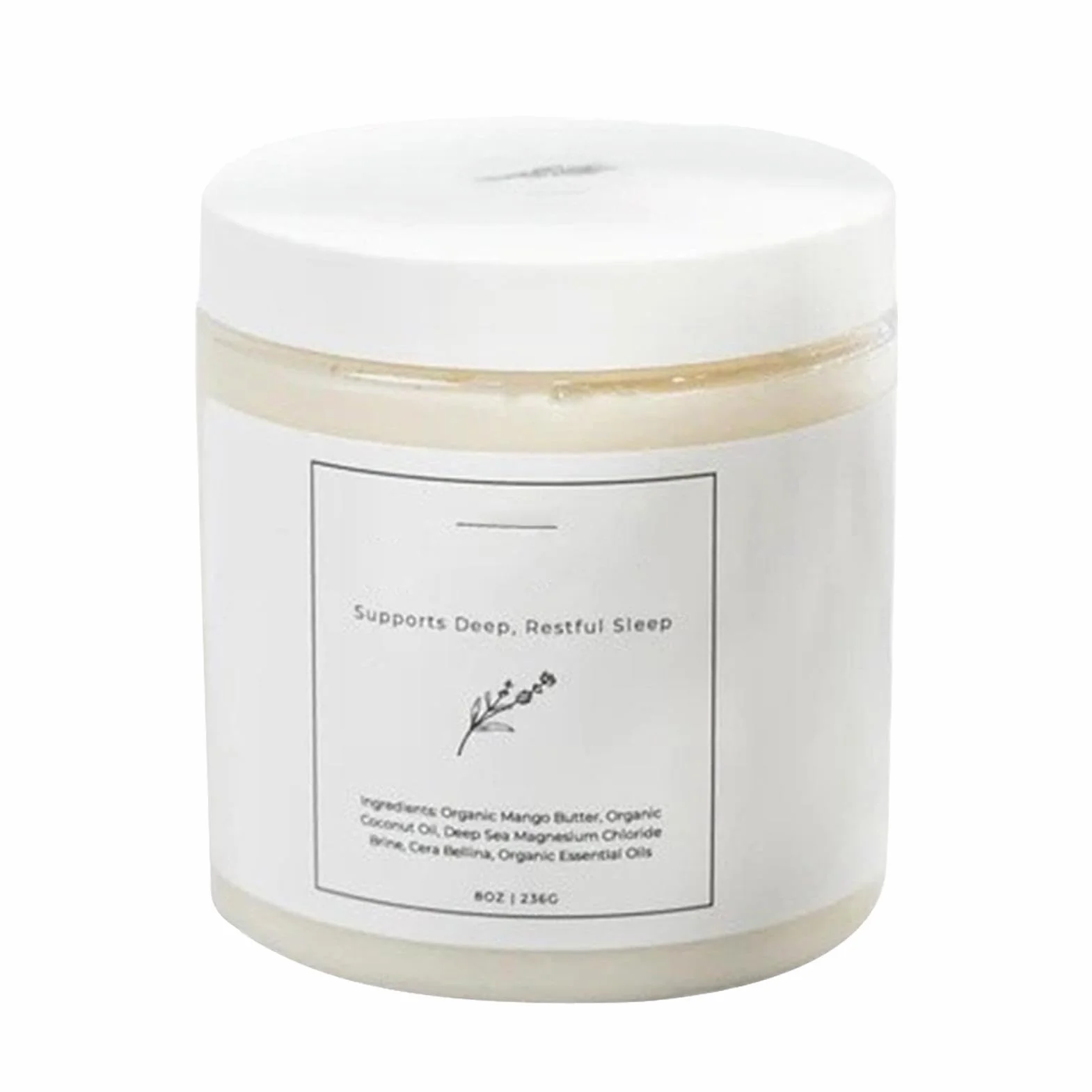 Crème au magnésium pour les soins de la peau, baume nourrissant pour le corps, crème naturelle pour peau sèche, beurre hydratant pour le corps, 114 g avec 3 ans de durée de vie