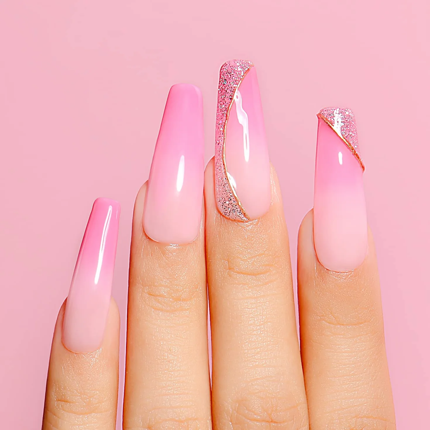 AIMEILI Lot 17 Vernis Semi Permanent Nude Rose Pastel 10ml UV LED Nail Polish Soak Off Manucure